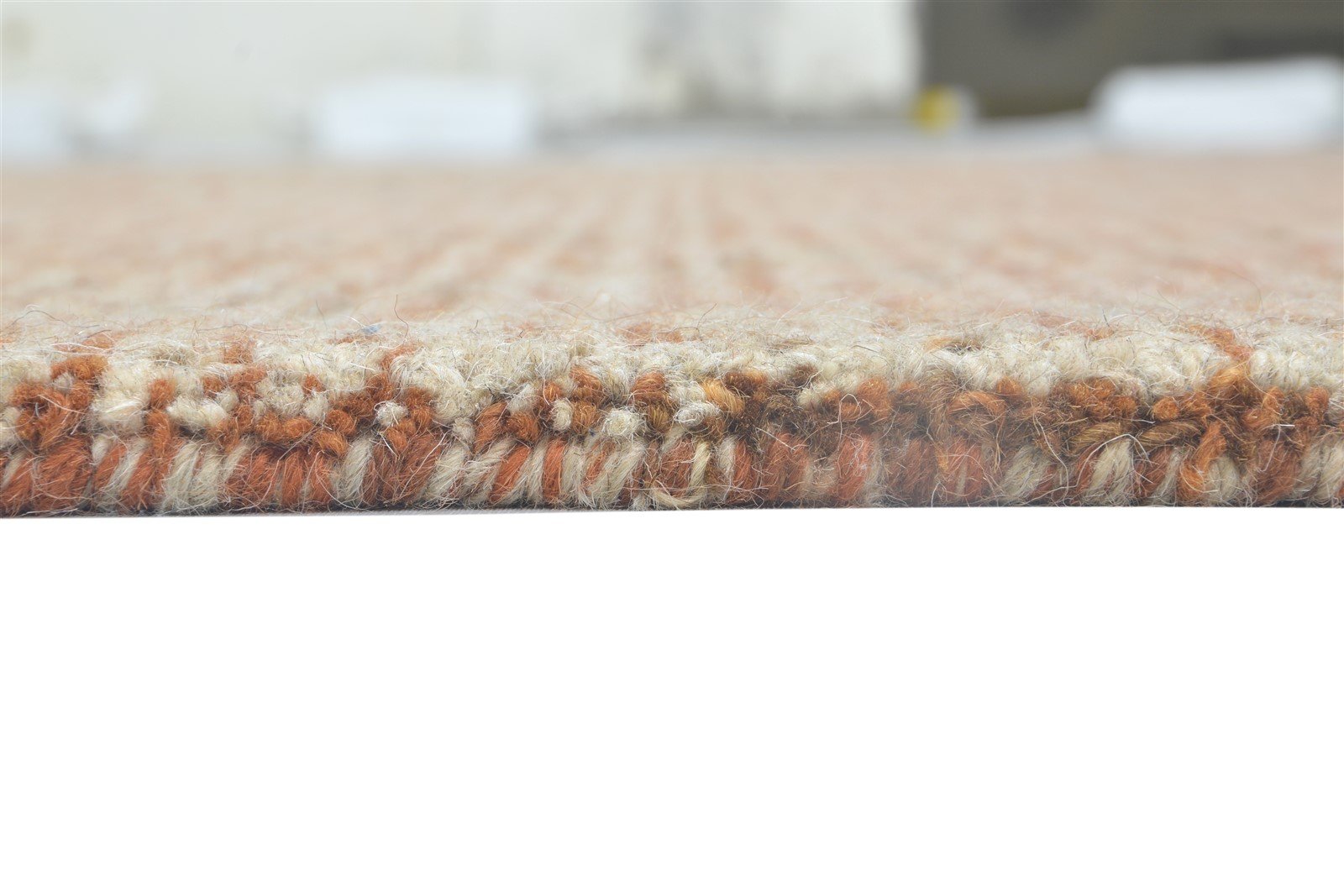 5' X 8' Rug Wool Rust Modern Hand Tufted Scandinavian Solid Room Size Carpet 7864095146133