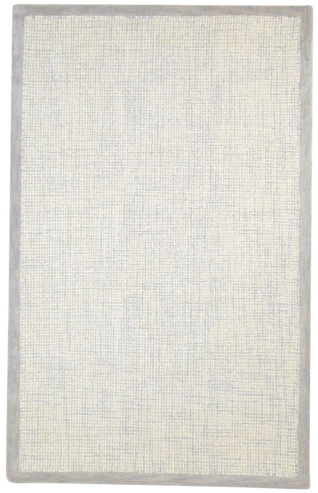 5' X 8' Rug Wool Sand Modern Hand Tufted Scandinavian Bordered Room Size Carpet 7864266555541
