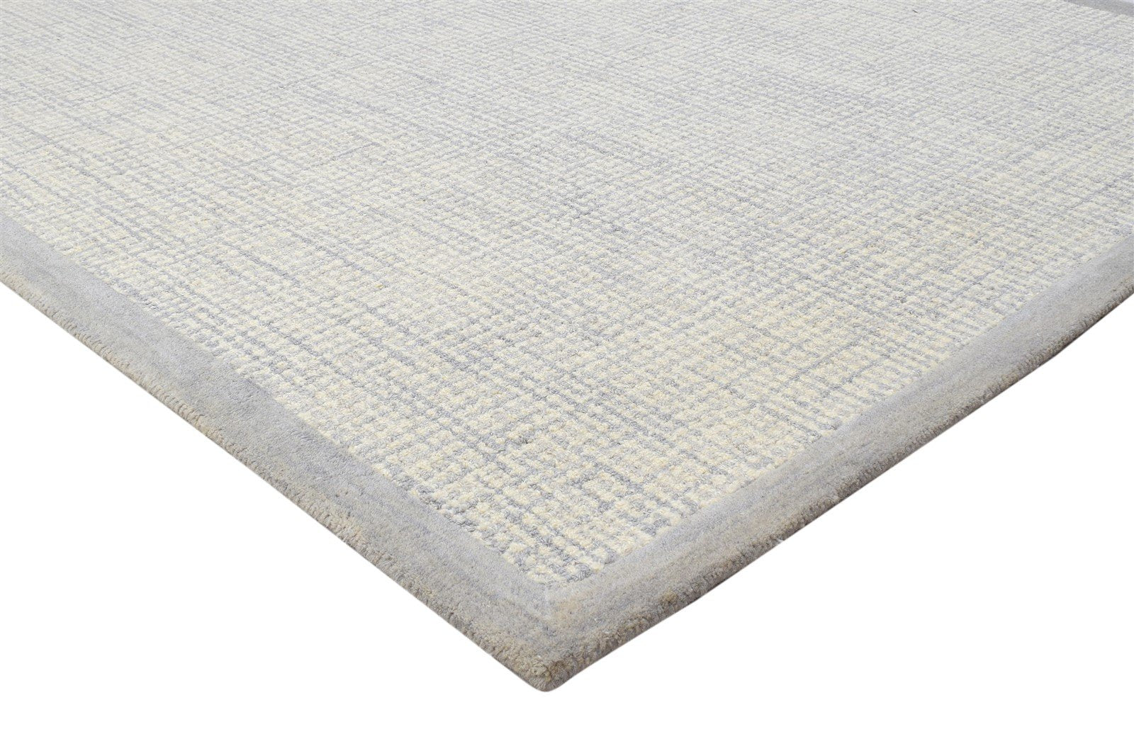 5' X 8' Rug Wool Sand Modern Hand Tufted Scandinavian Bordered Room Size Carpet 7864266555541