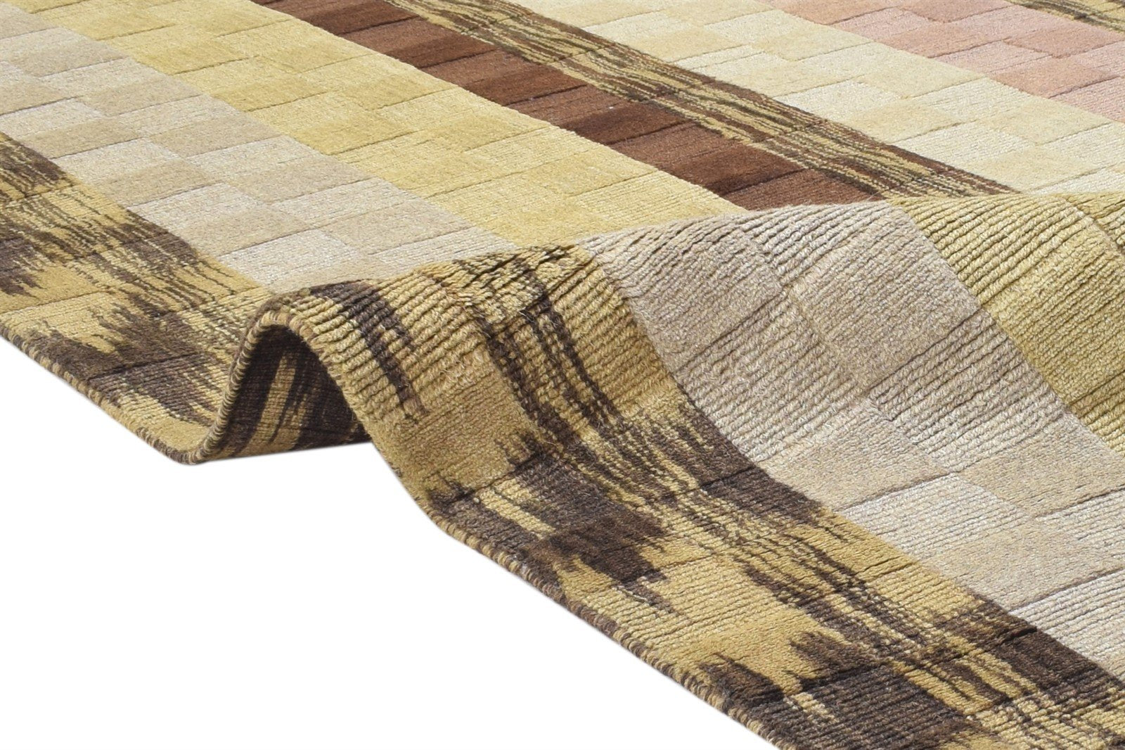 5' X 8' Rug Wool Sand Persian Handloom Gabbeh Tribal Room Size Carpet 7864886952085