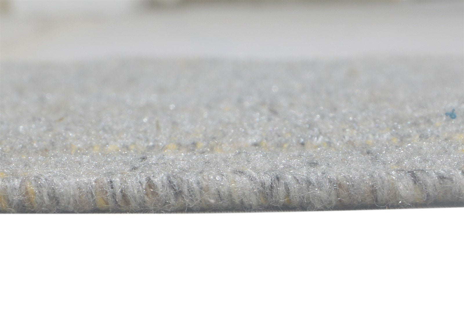 Hand Woven Grey Wool / Nylon Rug 2X3 Modern Scandinavian Striped Small Carpet Area Rug