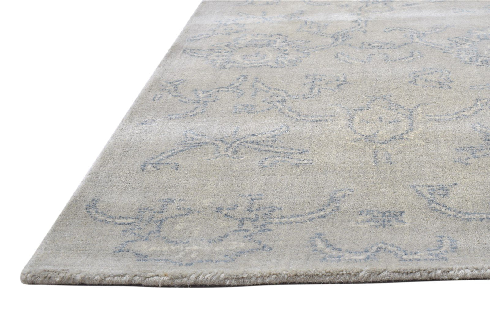 5' X 8' Rug Wool Sage Persian Hand Tufted Oushak Floral Room Size Carpet Area Rug