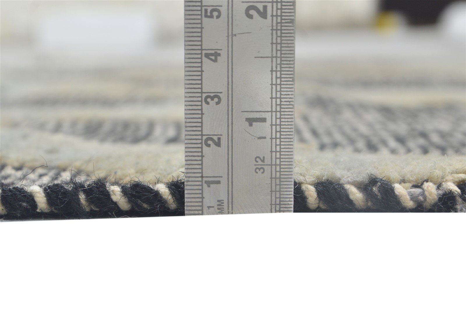 Hand Knotted Grey Wool Rug 5' X 8' Modern Moroccan Trellis Room Size Carpet Area Rug