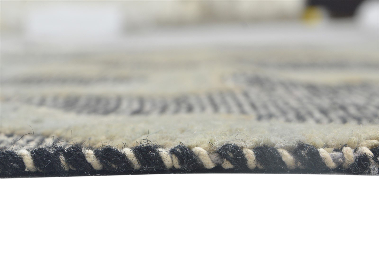 Hand Knotted Grey Wool Rug 5' X 8' Modern Moroccan Trellis Room Size Carpet Area Rug