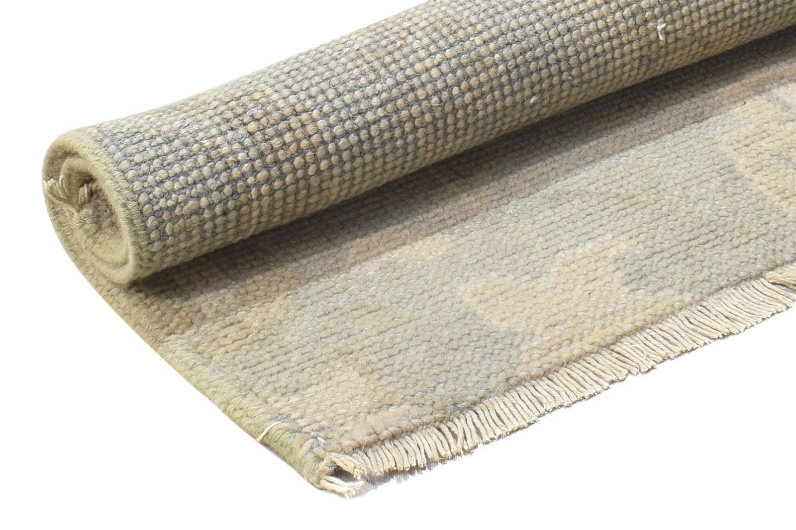 2' X 2' Rug Wool Grey Persian Hand Knotted Oushak Oriental Small Carpet Area Rug