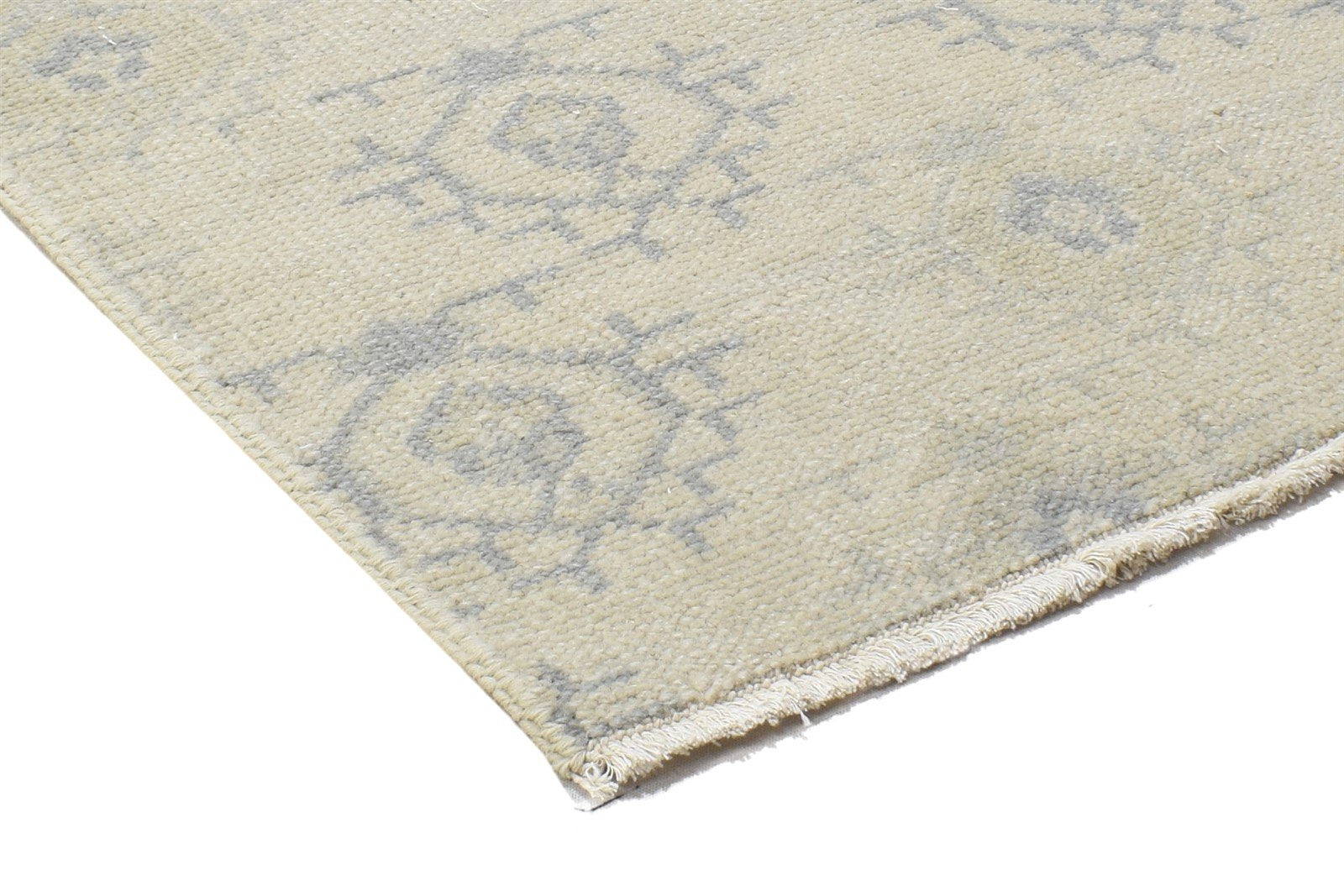 Beige Wool Rug 2' X 3' Persian Hand Knotted Bokhara Oriental Small Carpet Area Rug