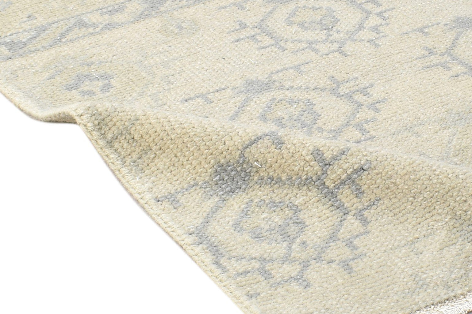 Beige Wool Rug 2' X 3' Persian Hand Knotted Bokhara Oriental Small Carpet Area Rug