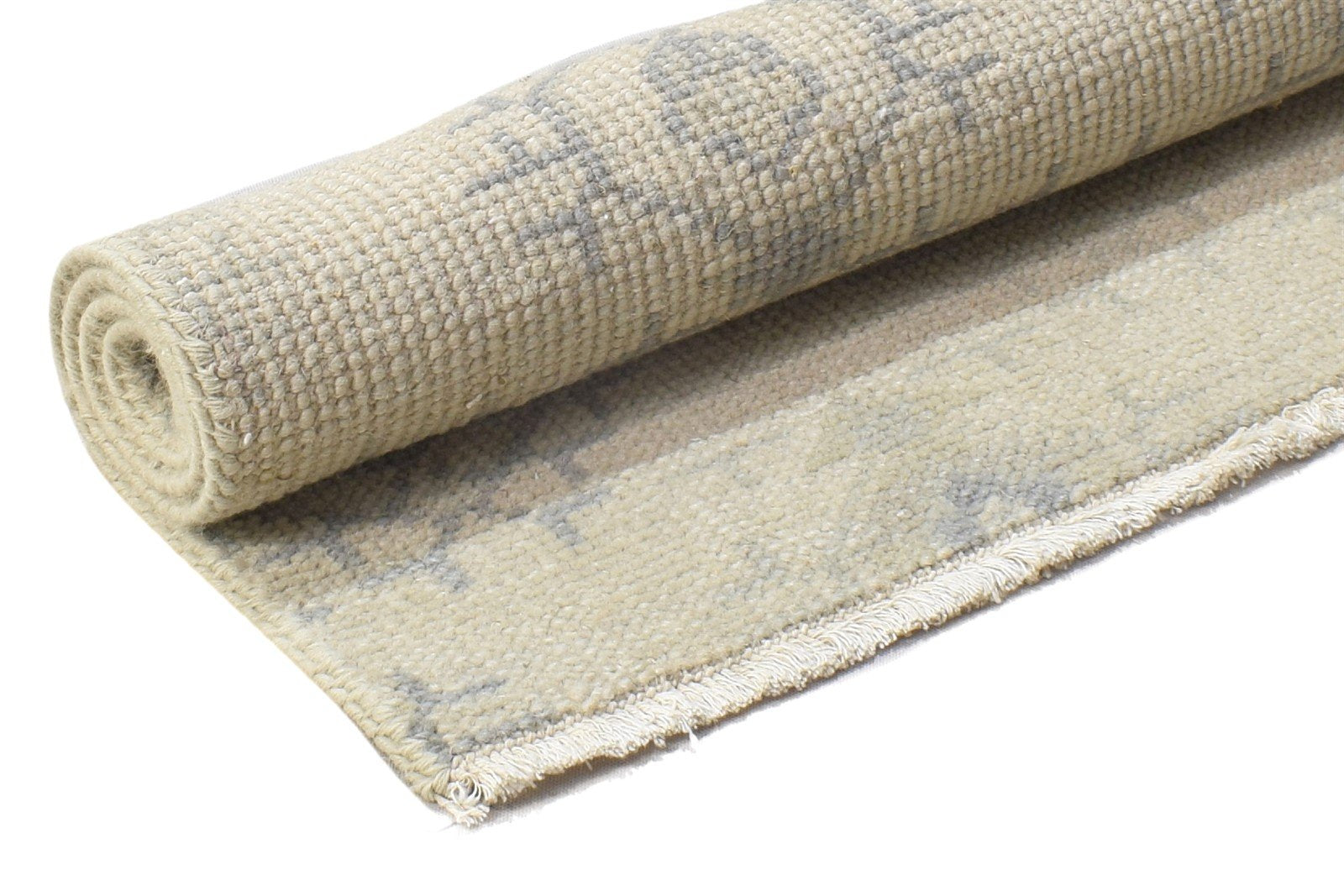 Beige Wool Rug 2' X 3' Persian Hand Knotted Bokhara Oriental Small Carpet Area Rug