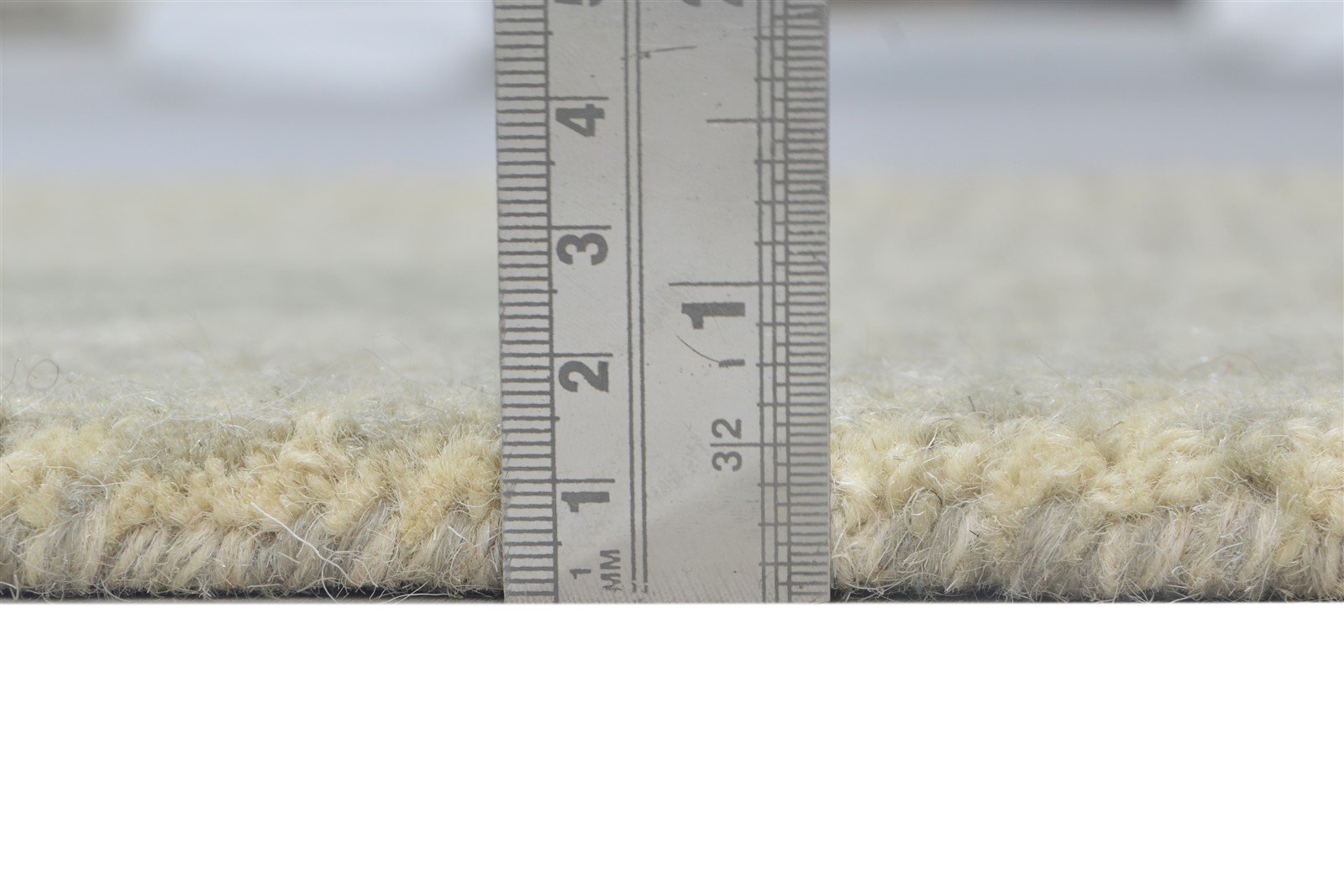 Wool Beige Rug 2' X 3' Modern Hand Tufted Scandinavian Diamond Small Carpet Area Rug