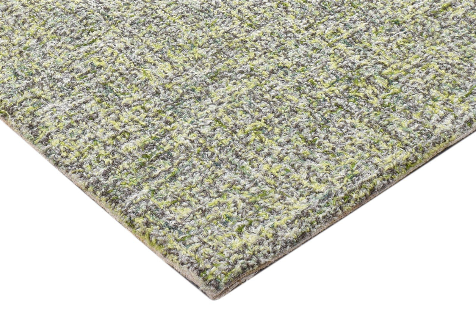 2' X 3' Rug Wool Green Modern Hand Tufted Scandinavian Solid Small Carpet Area Rug