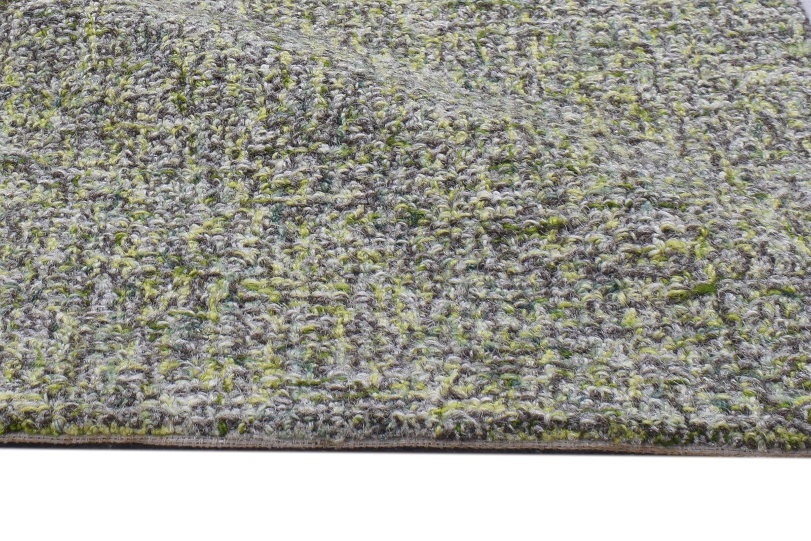 2' X 3' Rug Wool Green Modern Hand Tufted Scandinavian Solid Small Carpet Area Rug