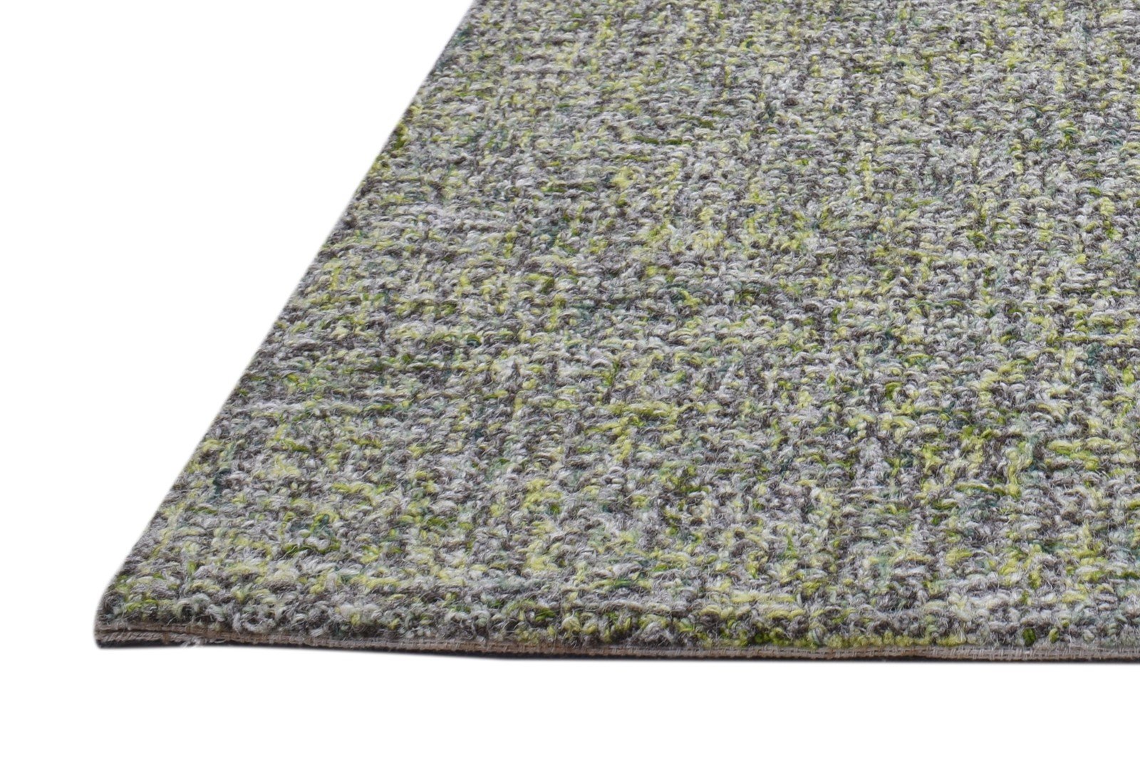 2' X 3' Rug Wool Green Modern Hand Tufted Scandinavian Solid Small Carpet Area Rug