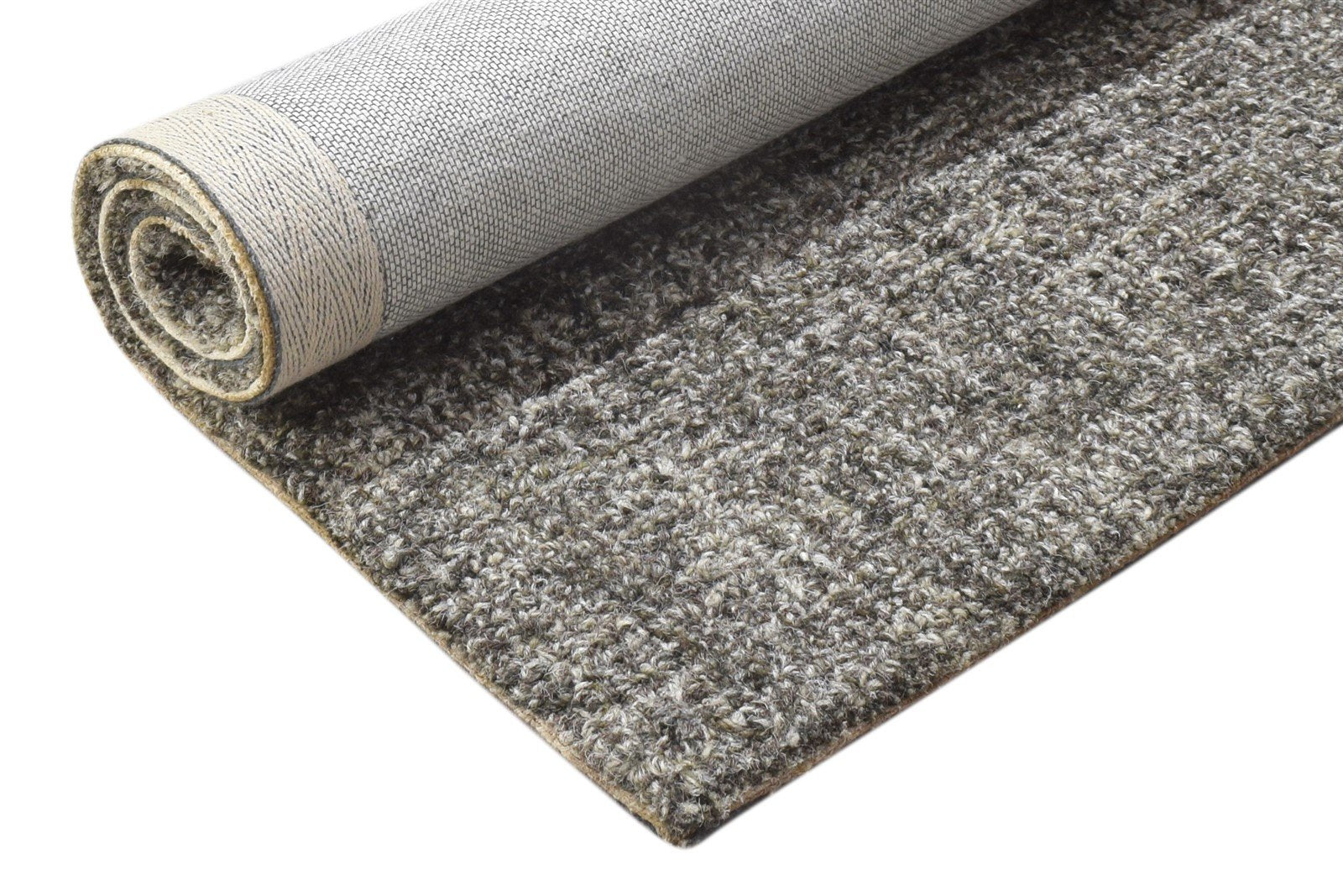 Hand Tufted Brown Wool Rug 2' X 3' Modern Scandinavian Solid Small Carpet Area Rug