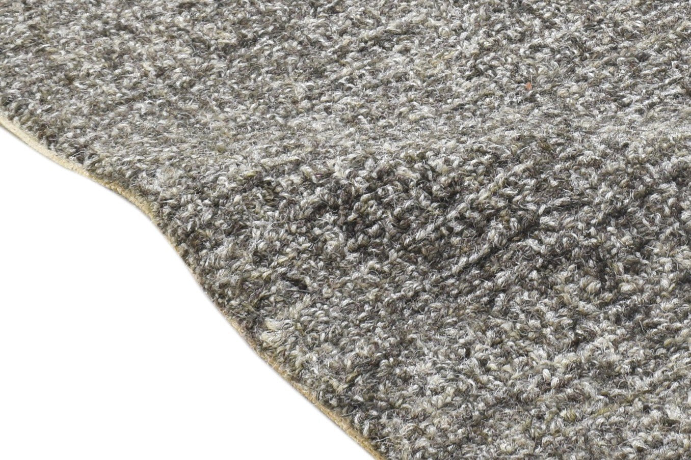Hand Tufted Brown Wool Rug 2' X 3' Modern Scandinavian Solid Small Carpet Area Rug
