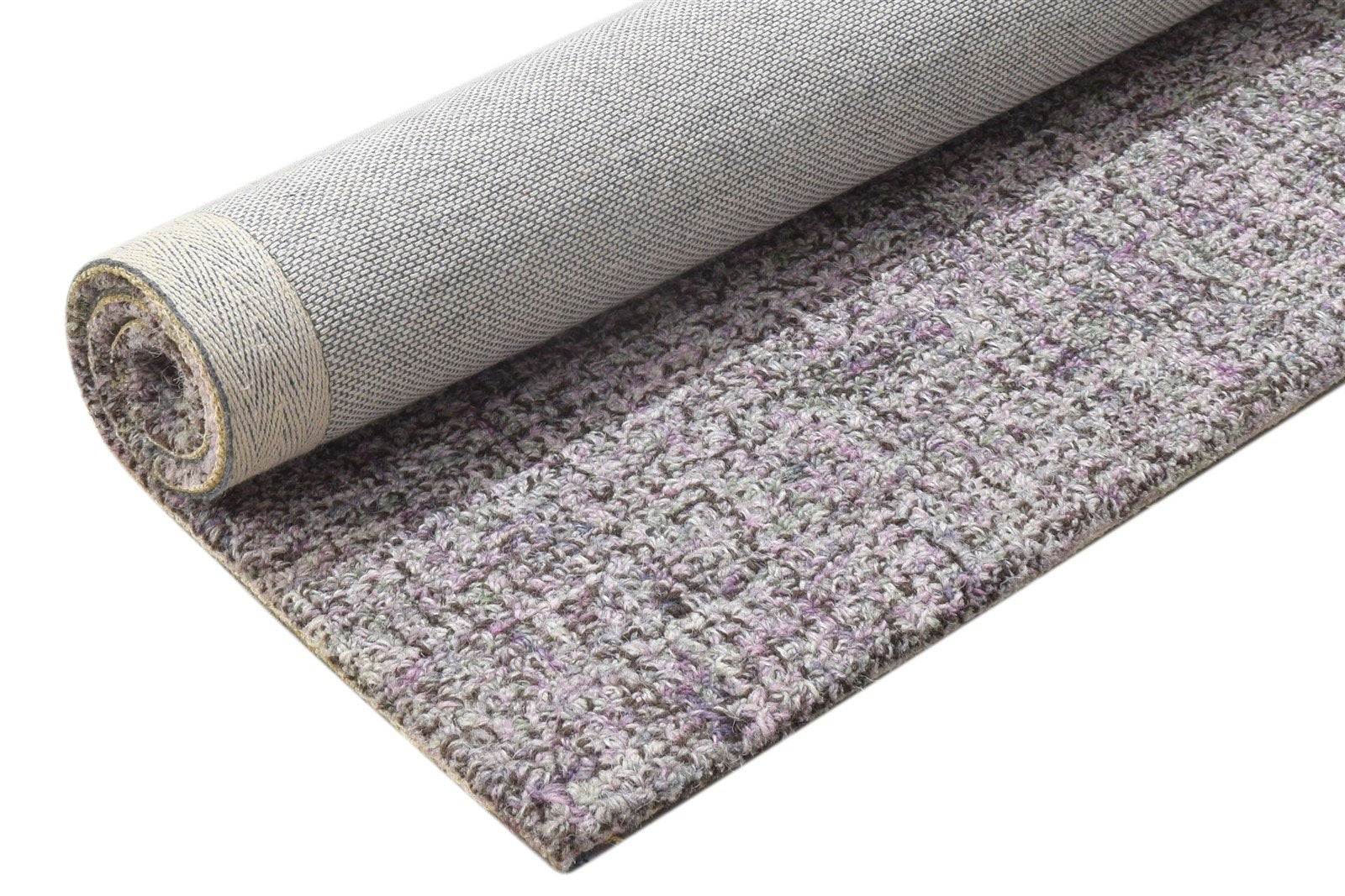 Wool Brown Rug 2' X 3' Modern Hand Tufted Scandinavian Solid Small Carpet Area Rug