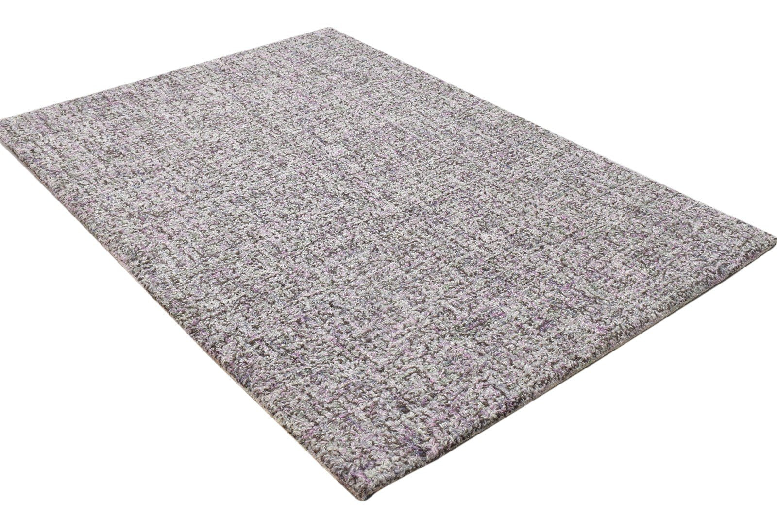 Wool Brown Rug 2' X 3' Modern Hand Tufted Scandinavian Solid Small Carpet Area Rug