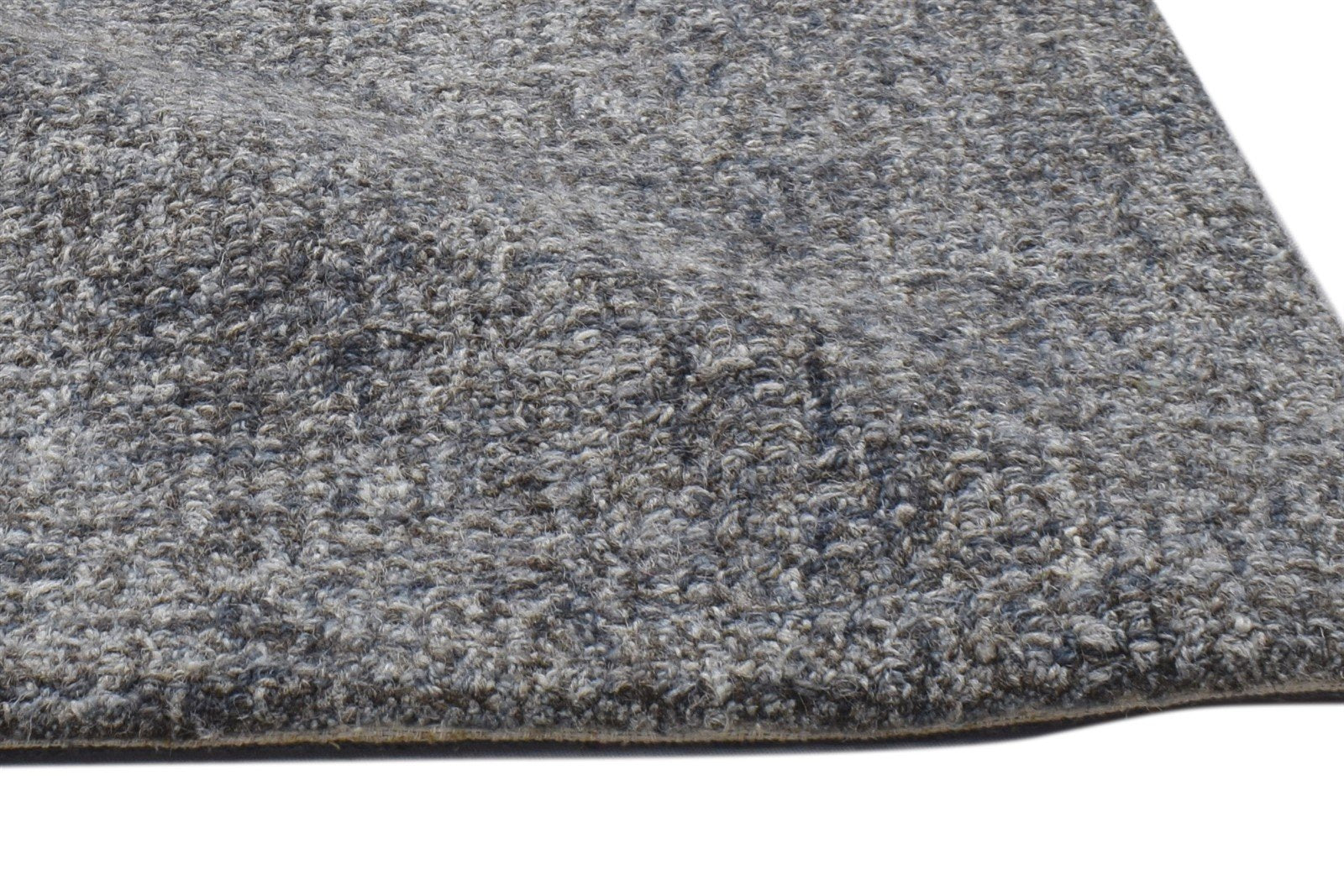 2' X 3' Rug Wool Brown Modern Hand Tufted Scandinavian Solid Small Carpet Area Rug