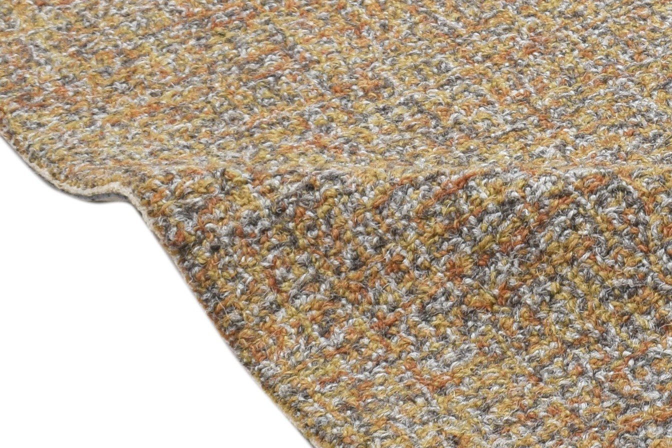 Hand Tufted Brown Wool Rug 2' X 3' Modern Scandinavian Solid Small Carpet Area Rug