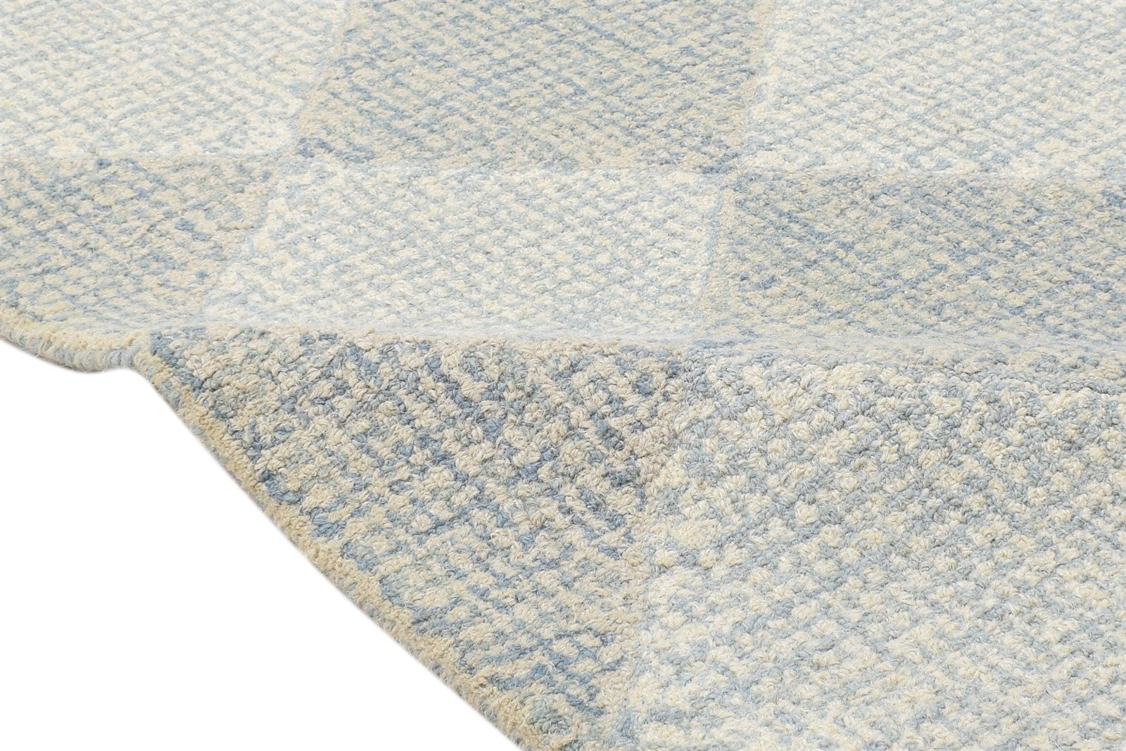 Wool Grey Rug 2' X 3' Modern Hand Tufted Scandinavian Diamond Small Carpet Area Rug