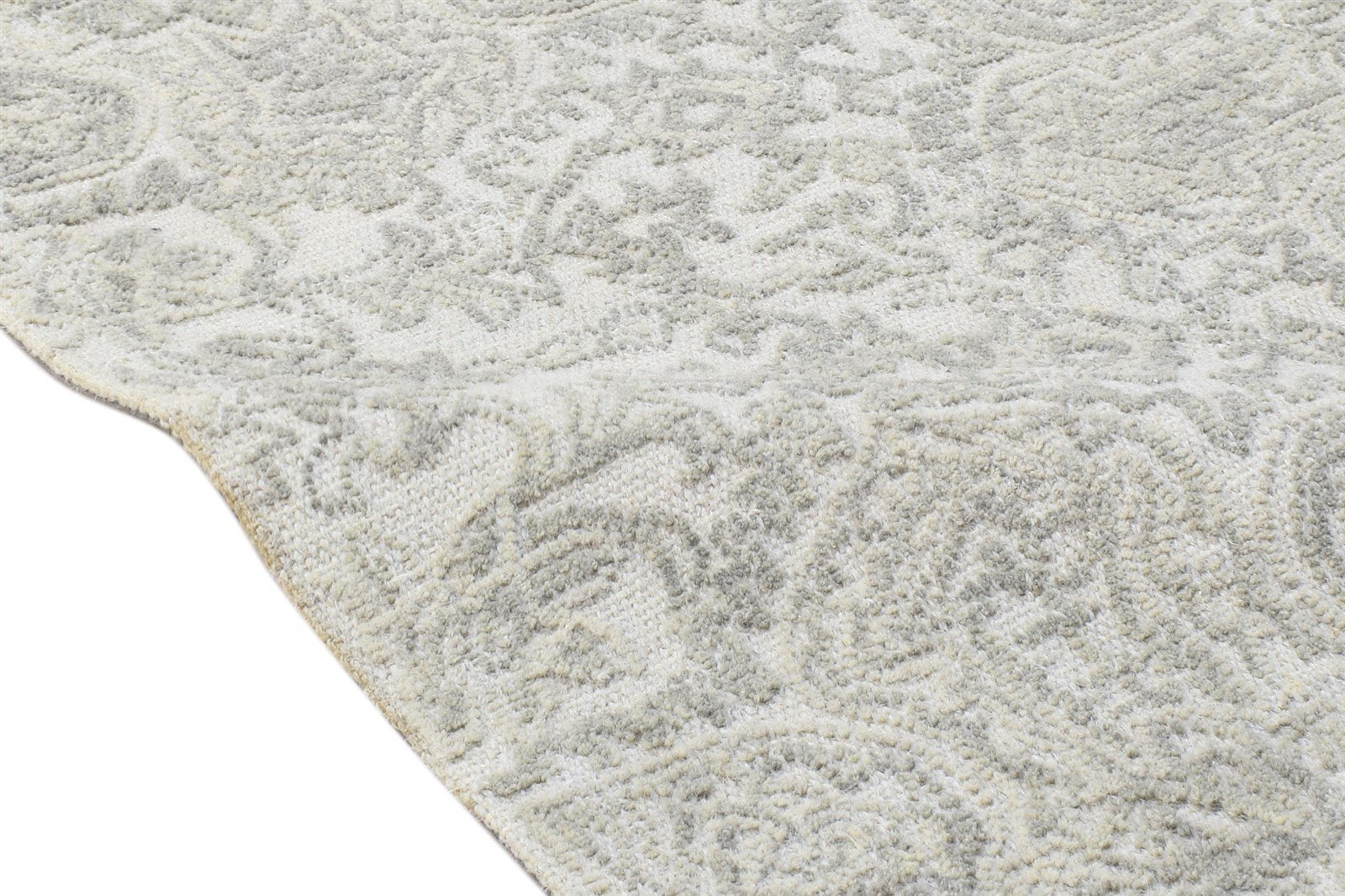 Grey Wool Rug 2' X 3' Persian Hand Tufted Oushak Oriental Small Carpet Area Rug
