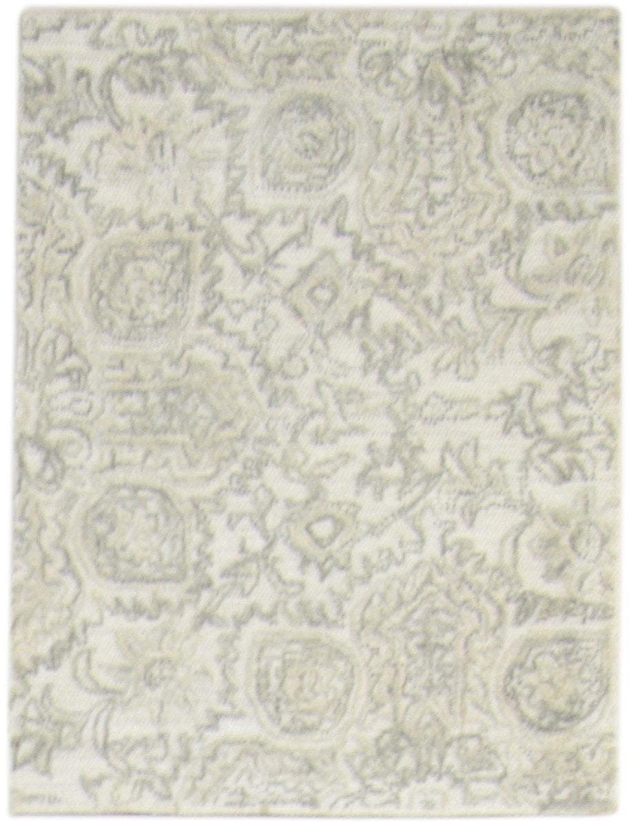 Grey Wool Rug 2' X 3' Persian Hand Tufted Oushak Oriental Small Carpet Area Rug
