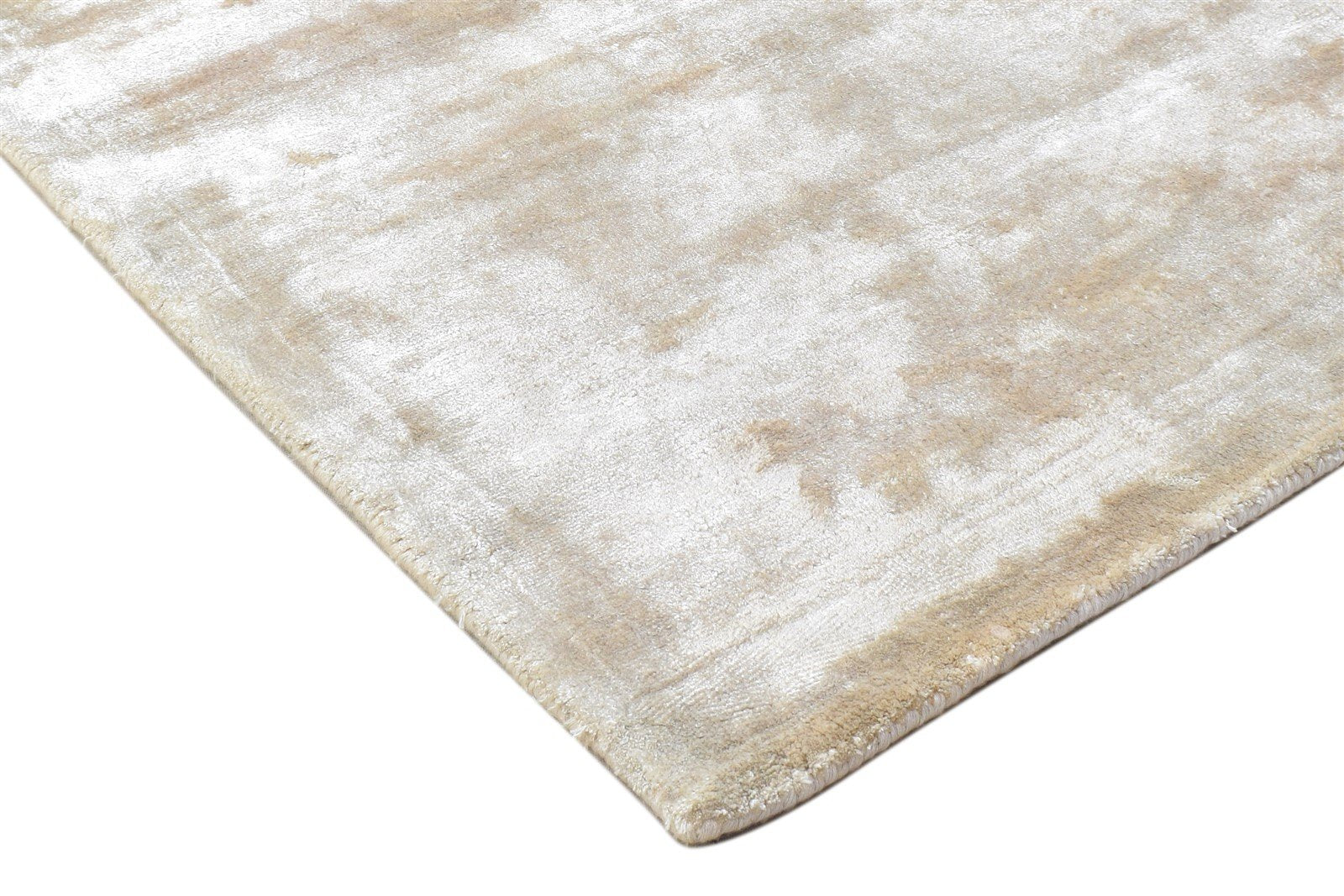 Beige Wool Rug 2' X 3' Modern Hand Tufted Scandinavian Solid Small Carpet Area Rug
