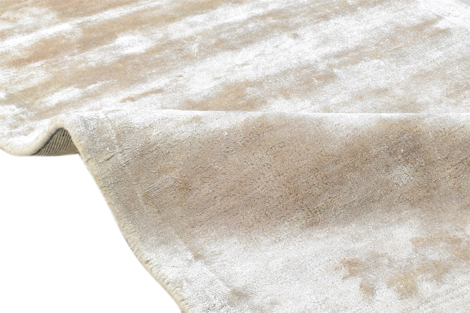 Beige Wool Rug 2' X 3' Modern Hand Tufted Scandinavian Solid Small Carpet Area Rug