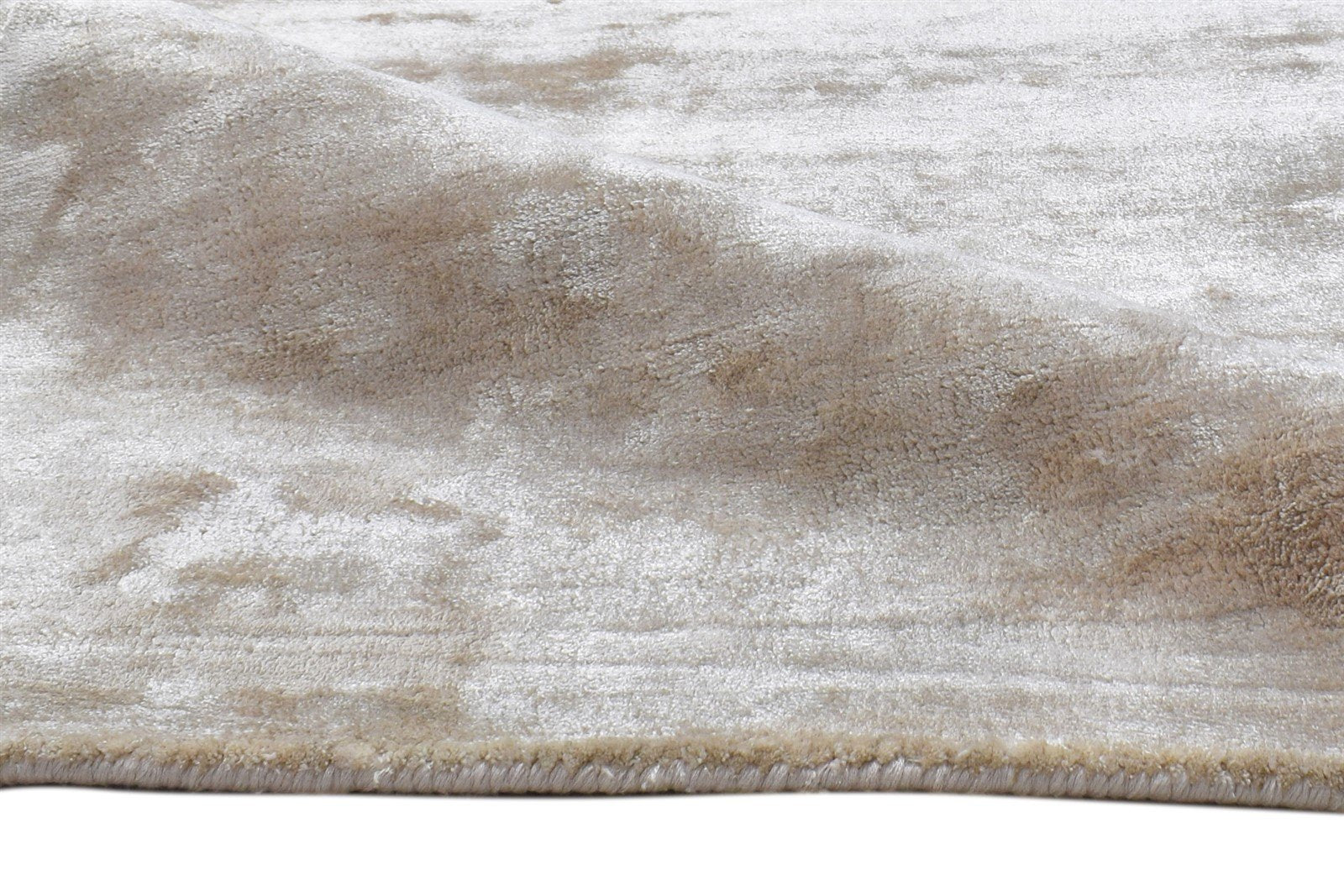 Beige Wool Rug 2' X 3' Modern Hand Tufted Scandinavian Solid Small Carpet Area Rug