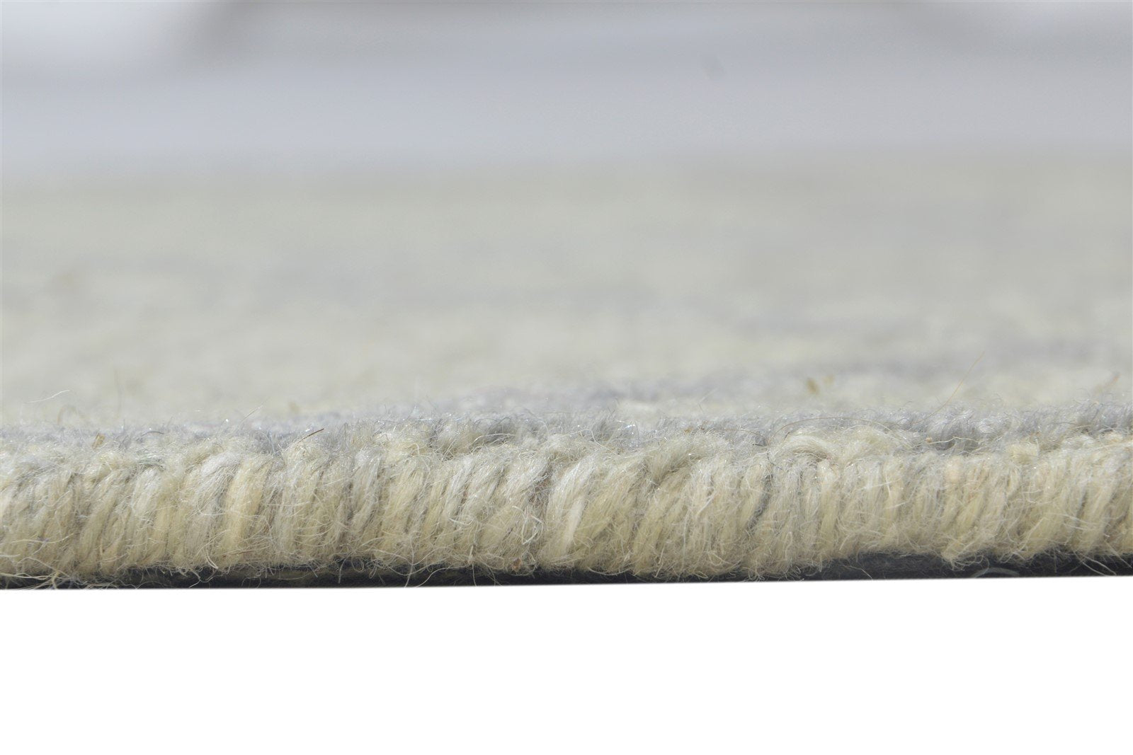 Hand Tufted Beige Wool Rug 2' X 3' Modern Scandinavian Trellis Small Carpet Area Rug