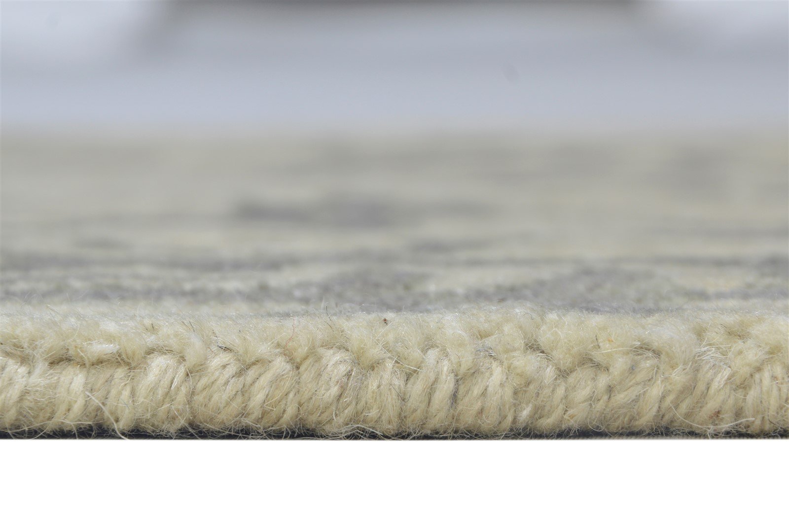 Wool Beige Rug 2' X 3' Modern Hand Tufted Oushak Oriental Small Carpet Area Rug