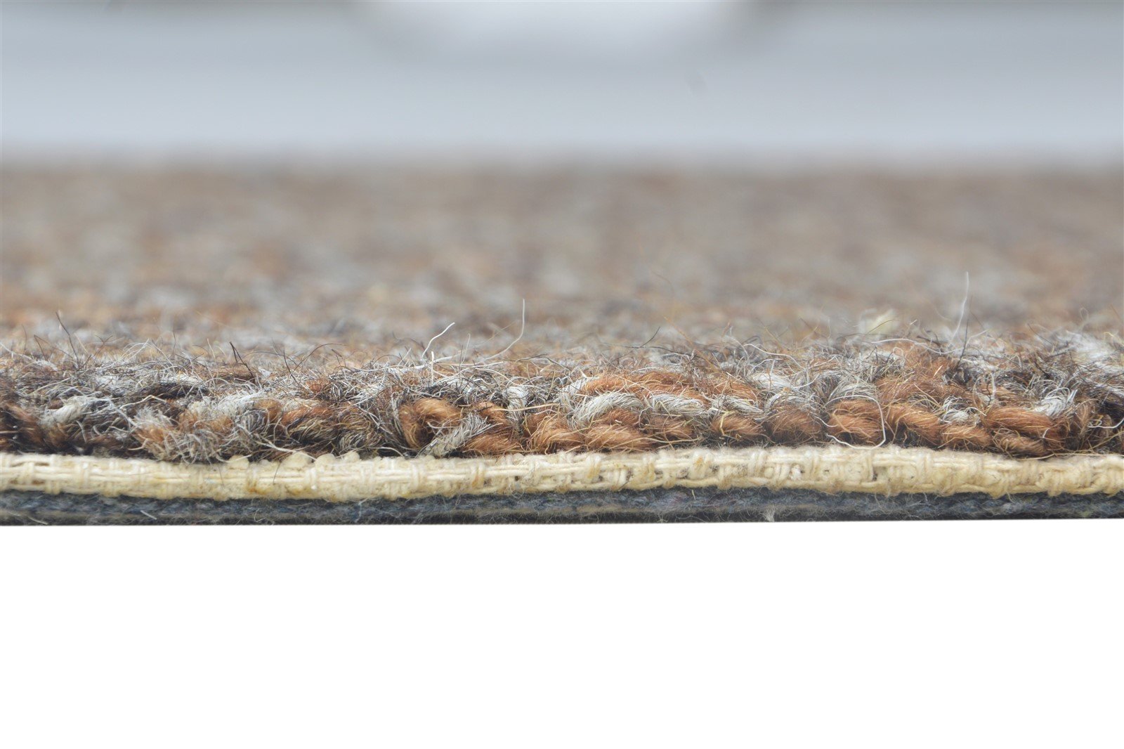 Hand Tufted Brown Wool Rug 2' X 3' Modern Scandinavian Solid Small Carpet Area Rug