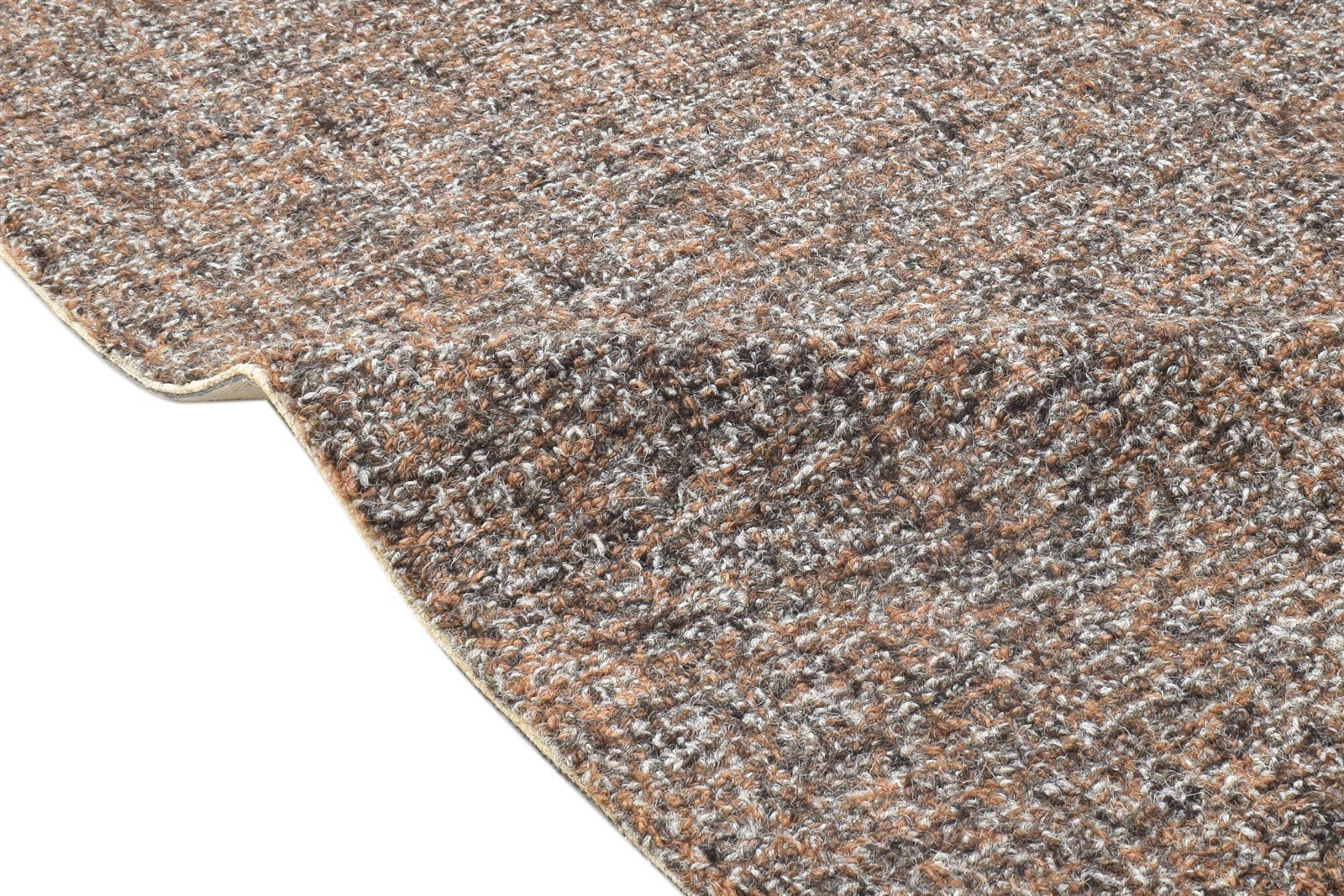 Hand Tufted Brown Wool Rug 2' X 3' Modern Scandinavian Solid Small Carpet Area Rug