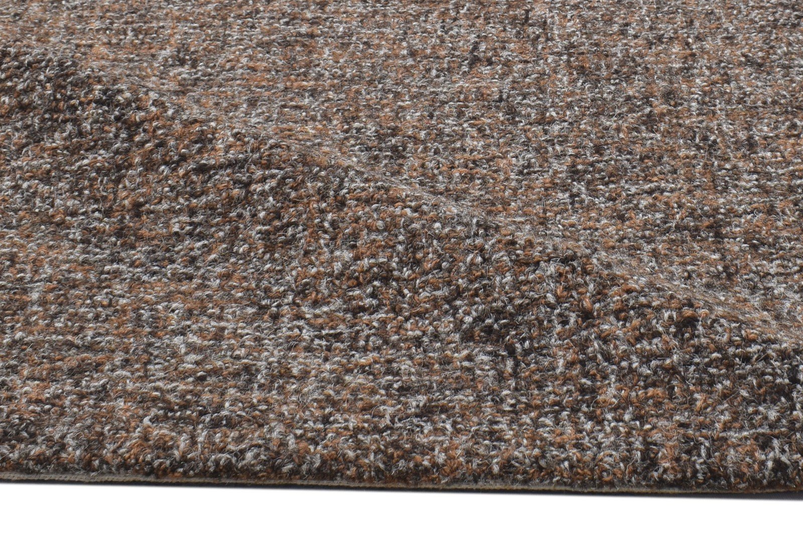 Hand Tufted Brown Wool Rug 2' X 3' Modern Scandinavian Solid Small Carpet Area Rug