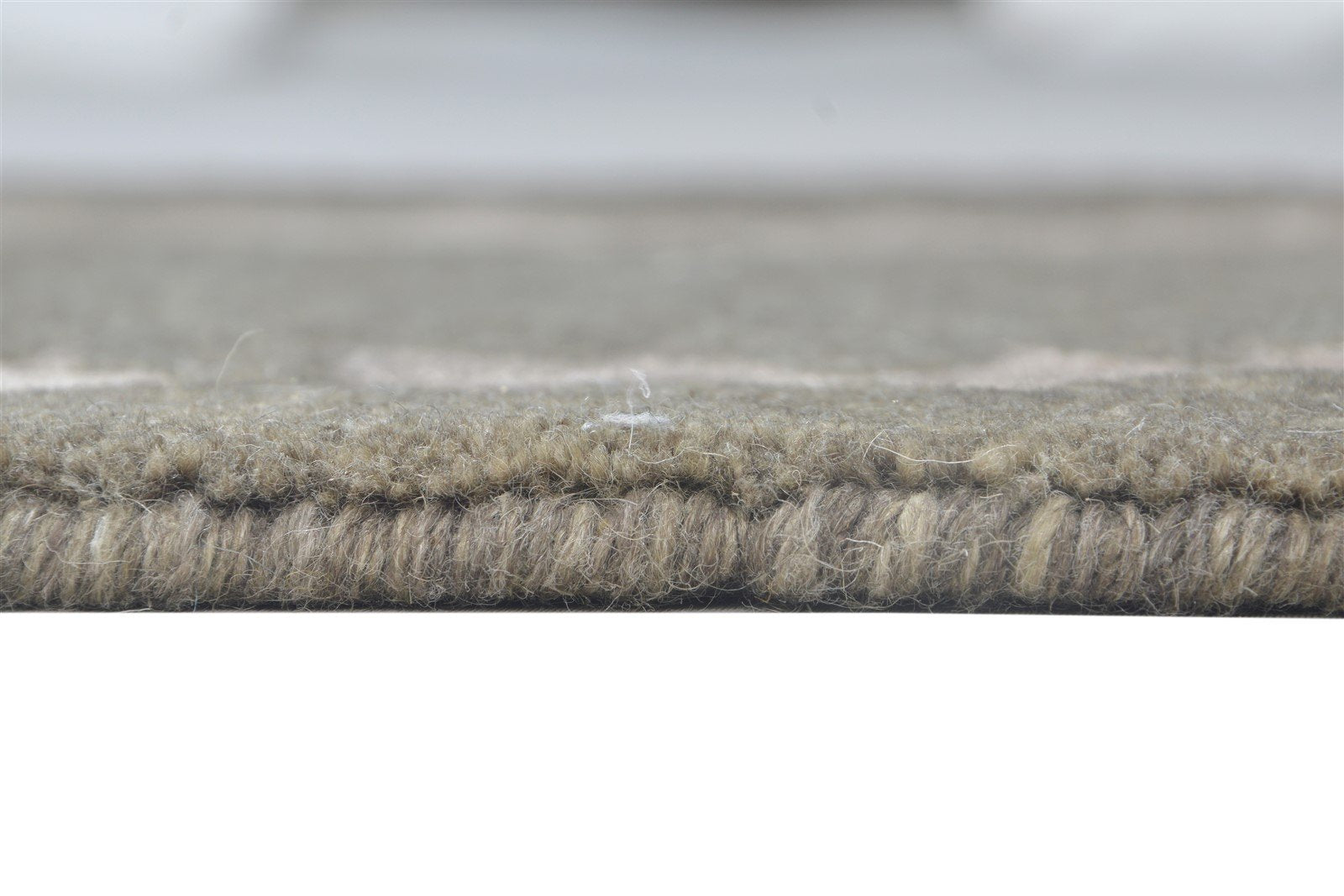 Wool Brown Rug 2' X 3' Modern Hand Tufted Scandinavian Geometric Small Carpet Area Rug