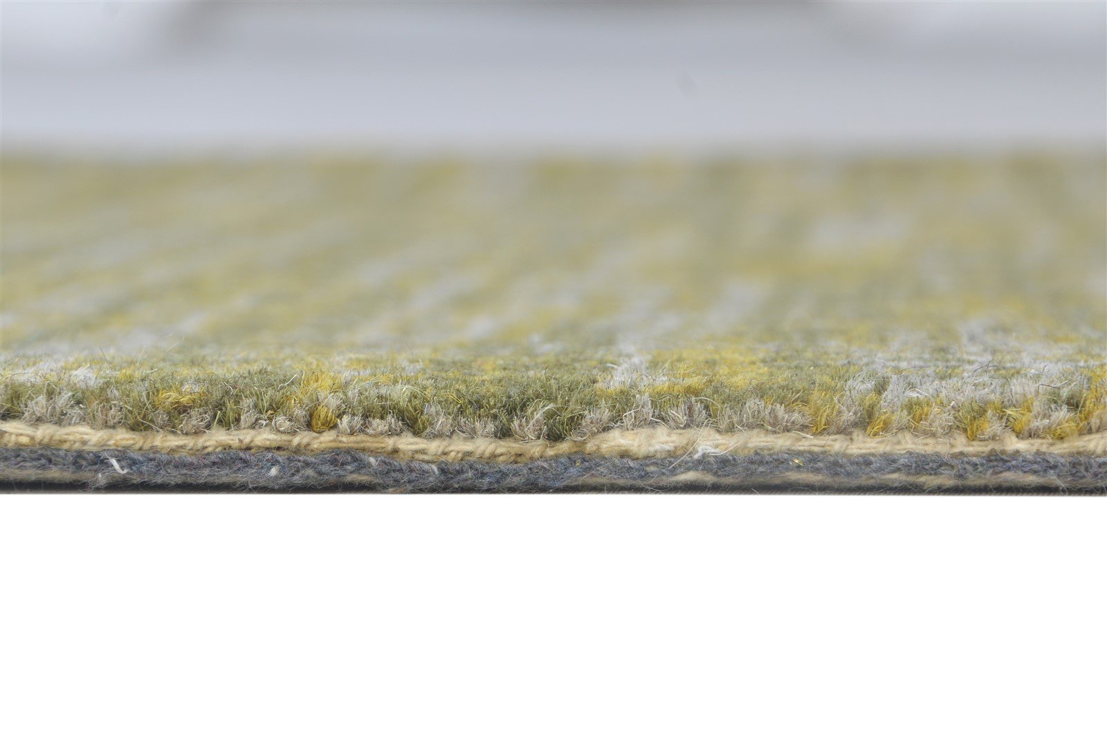 Green Wool Rug 2' X 3' Modern Hand Tufted Scandinavian Solid Small Carpet Area Rug