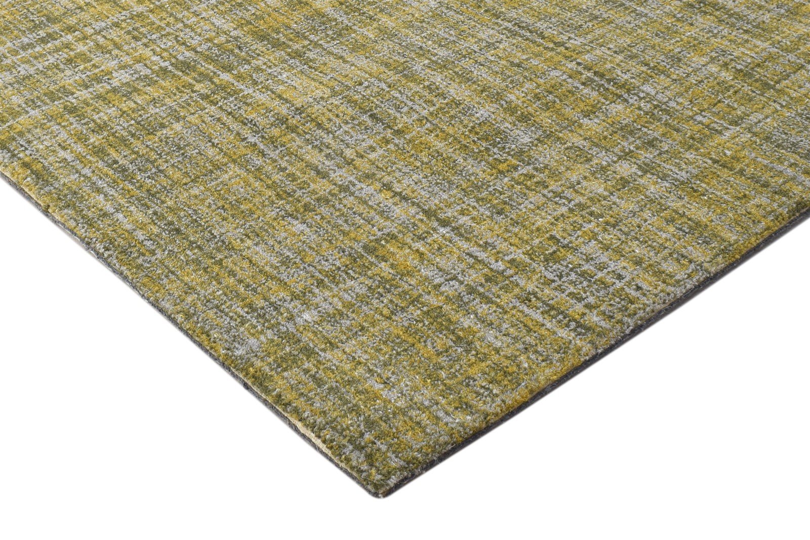 Green Wool Rug 2' X 3' Modern Hand Tufted Scandinavian Solid Small Carpet Area Rug