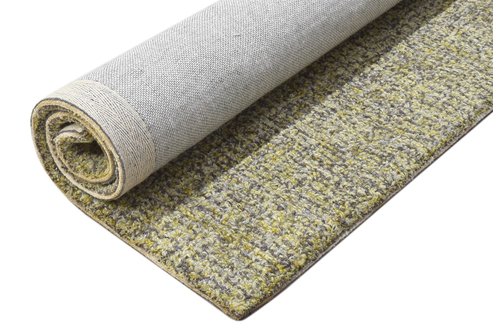 Hand Tufted Green Wool Rug 2' X 3' Modern Scandinavian Solid Small Carpet Area Rug