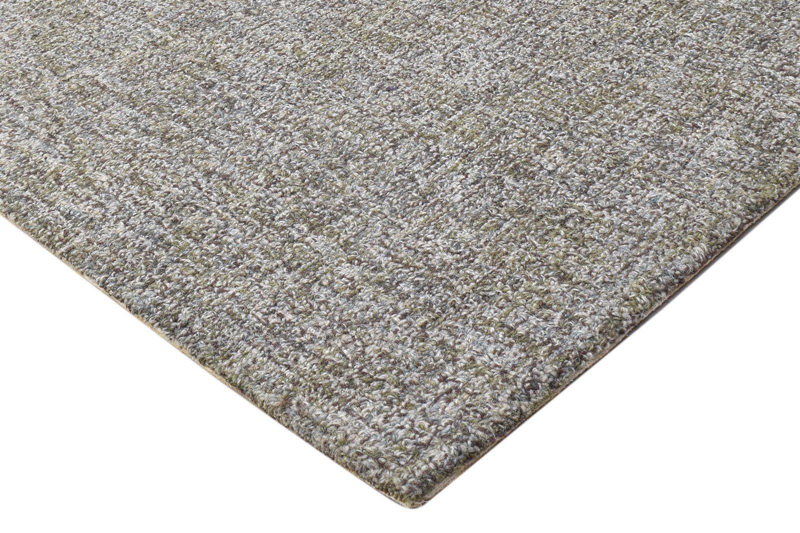 2' X 3' Rug Wool Brown Modern Hand Tufted Scandinavian Solid Small Carpet Area Rug