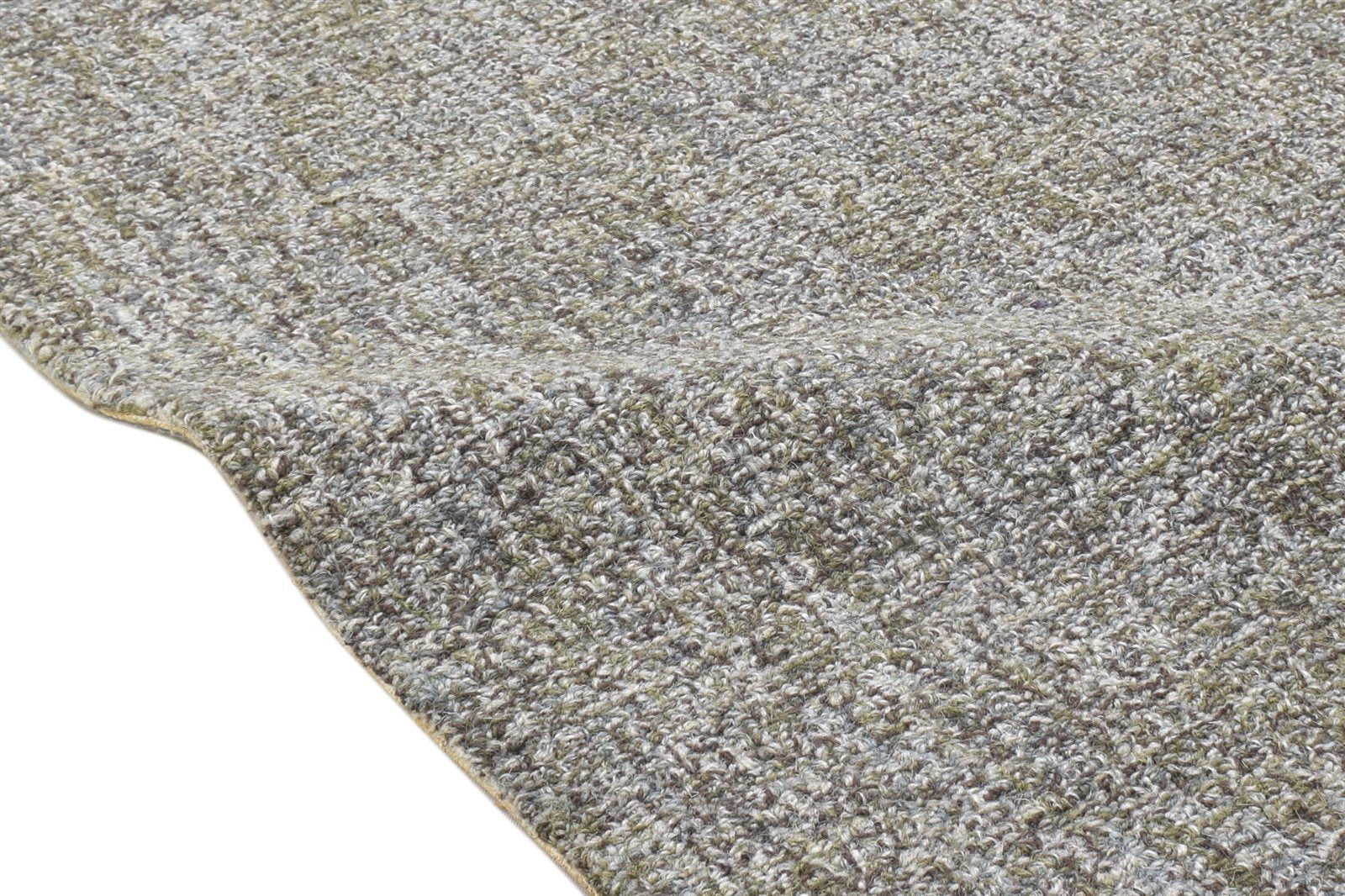 2' X 3' Rug Wool Brown Modern Hand Tufted Scandinavian Solid Small Carpet Area Rug