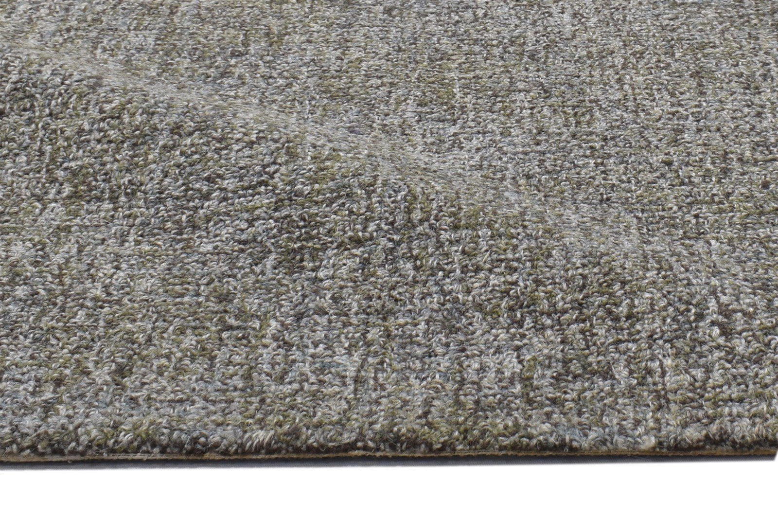 2' X 3' Rug Wool Brown Modern Hand Tufted Scandinavian Solid Small Carpet Area Rug