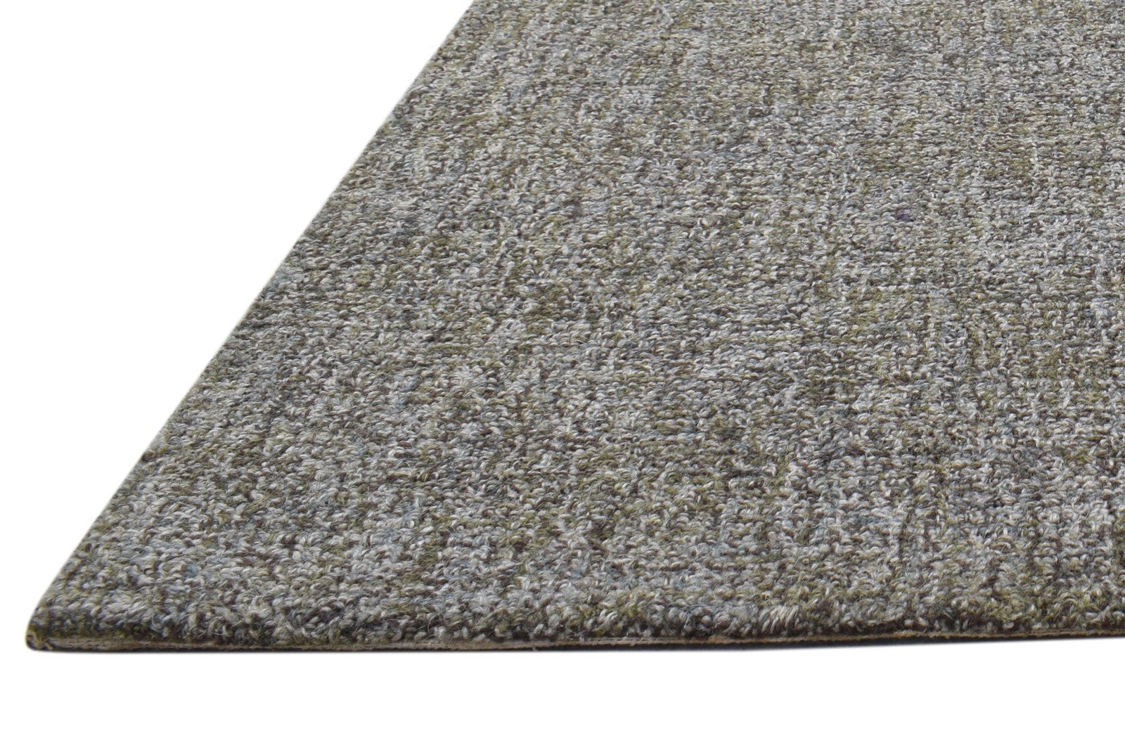 2' X 3' Rug Wool Brown Modern Hand Tufted Scandinavian Solid Small Carpet Area Rug
