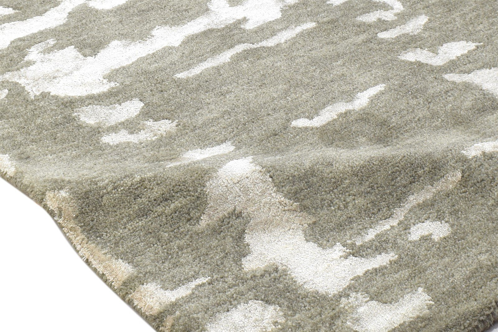 Hand Tufted Brown Wool Rug 2' X 3' Modern Scandinavian Geometric Small Carpet Area Rug