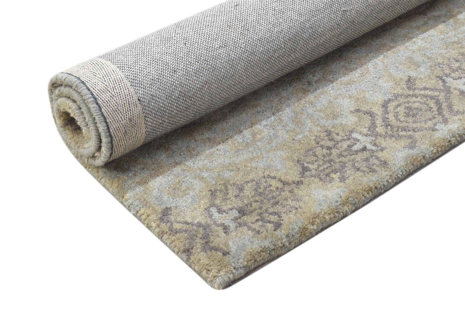 Hand Tufted Sage Wool Rug 2' X 3' Modern Oushak Oriental Small Carpet Area Rug