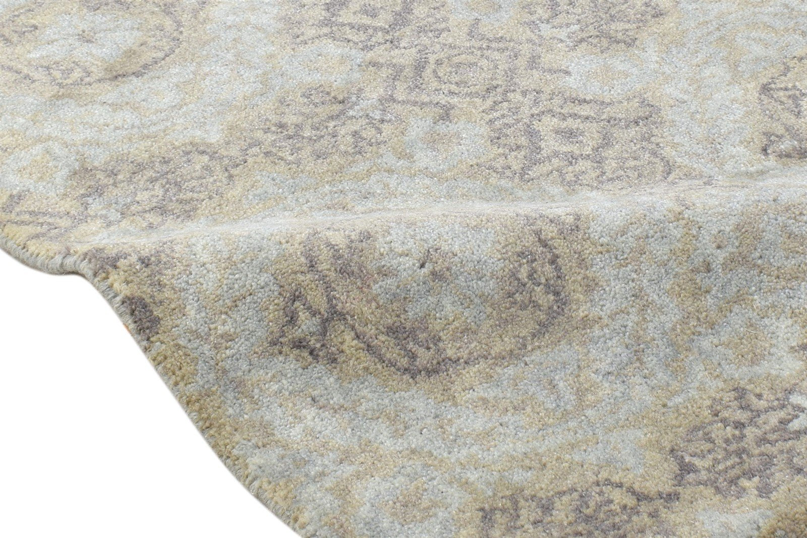 Hand Tufted Sage Wool Rug 2' X 3' Modern Oushak Oriental Small Carpet Area Rug