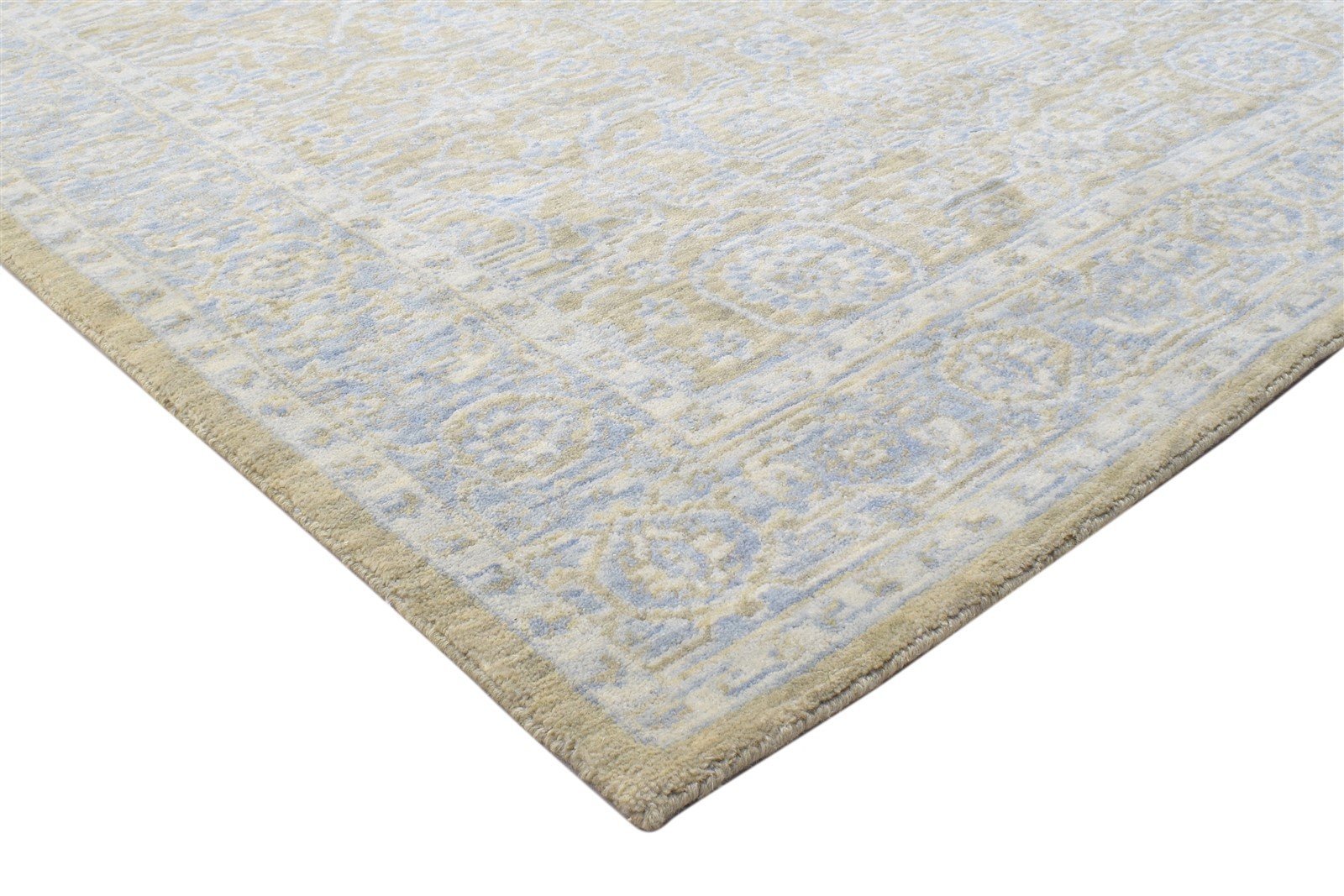 Brown Wool Silk Rug 5X8 Modern Jacquard Loom Oushak Oriental Room Size Carpet Area Rug