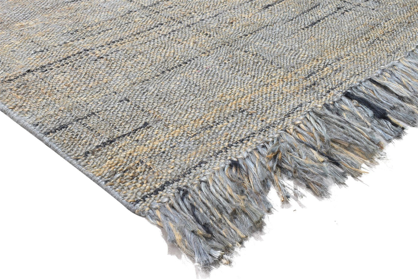 4' X 6' Rug Hemp Brown Modern Dhurrie Scandinavian Abstract Room Size Carpet Area Rug