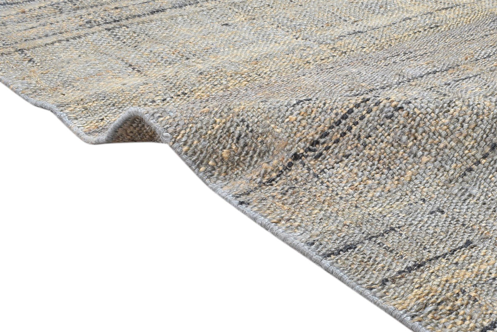 4' X 6' Rug Hemp Brown Modern Dhurrie Scandinavian Abstract Room Size Carpet Area Rug