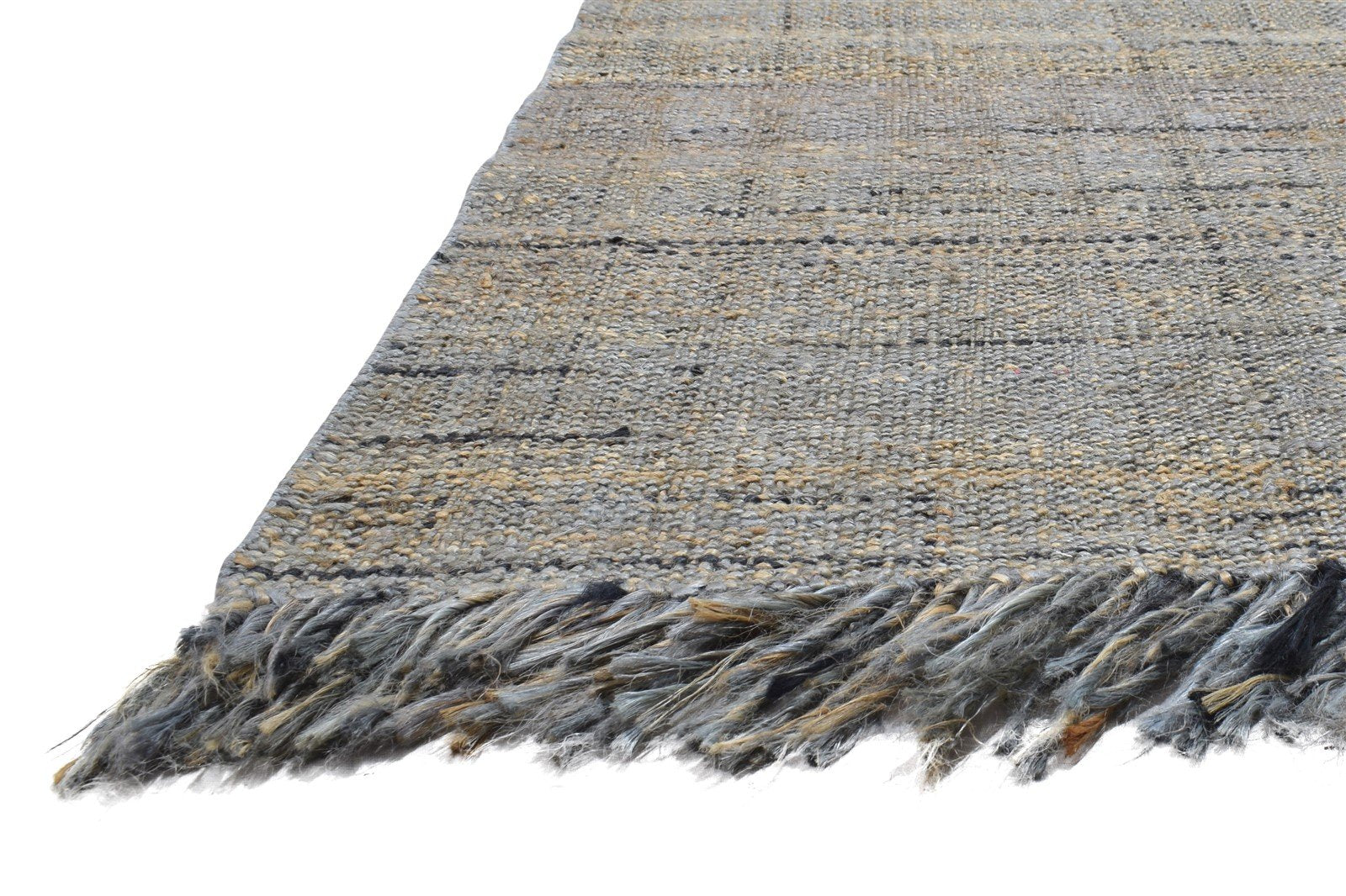 4' X 6' Rug Hemp Brown Modern Dhurrie Scandinavian Abstract Room Size Carpet Area Rug
