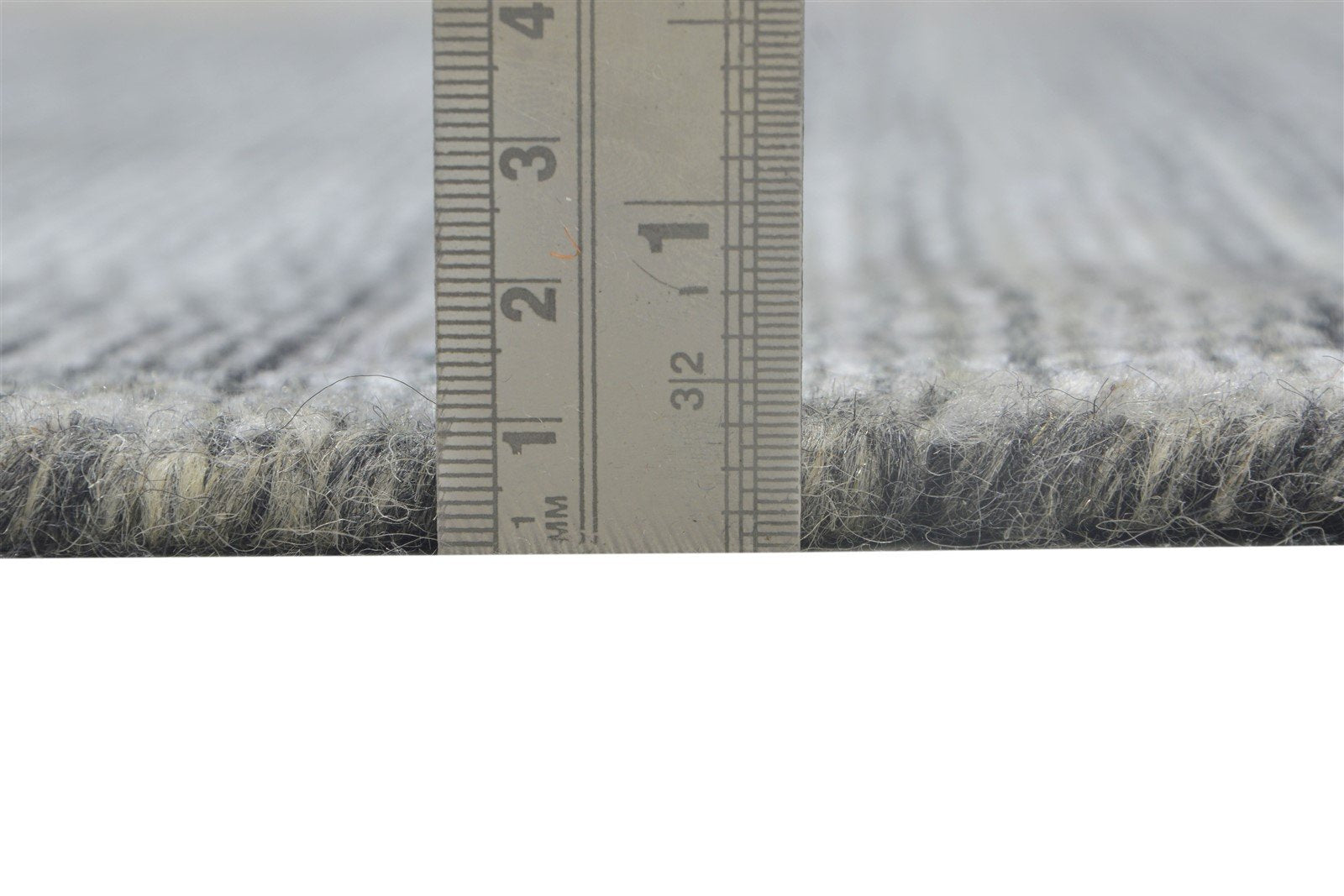 5X6 Rug Wool / Silk Dark Grey Modern Handloom Scandinavian Solid Room Size Area Rug