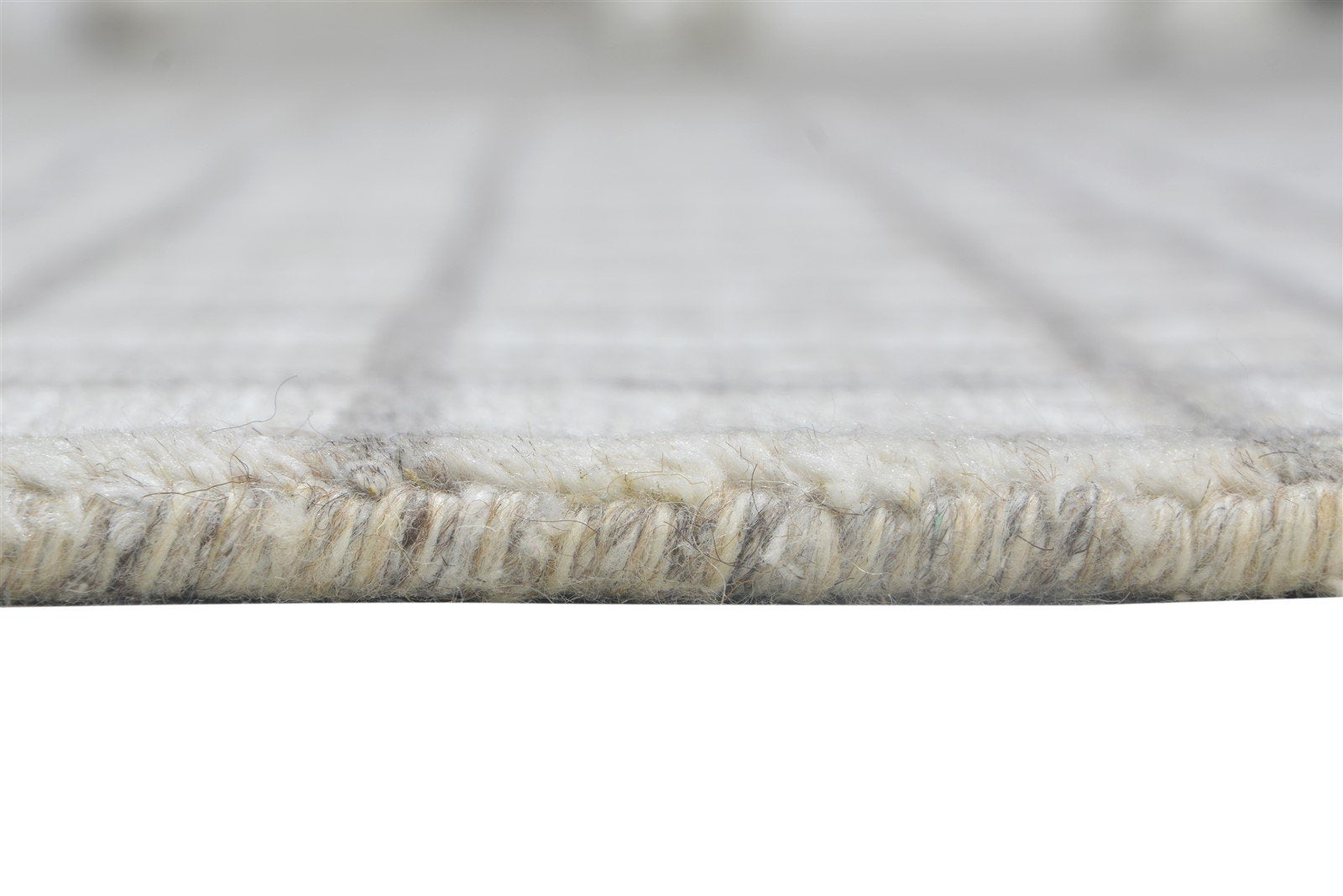 4' X 6' Rug Silk Sand Modern Handloom Scandinavian Plaids Room Size Carpet Area Rug